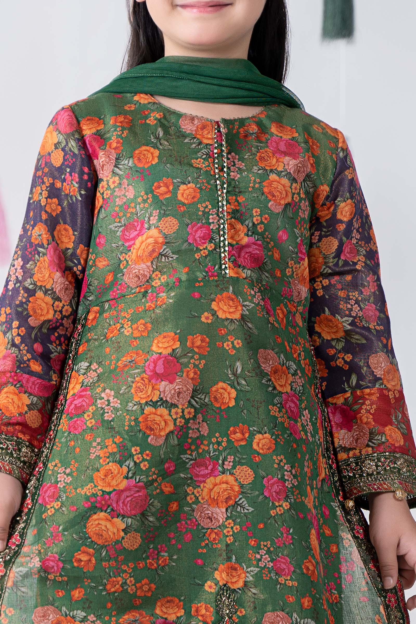 Maria B | 3 Piece Printed Cotton Masoori Suit | MKD-EA24-04 - Libasekhas