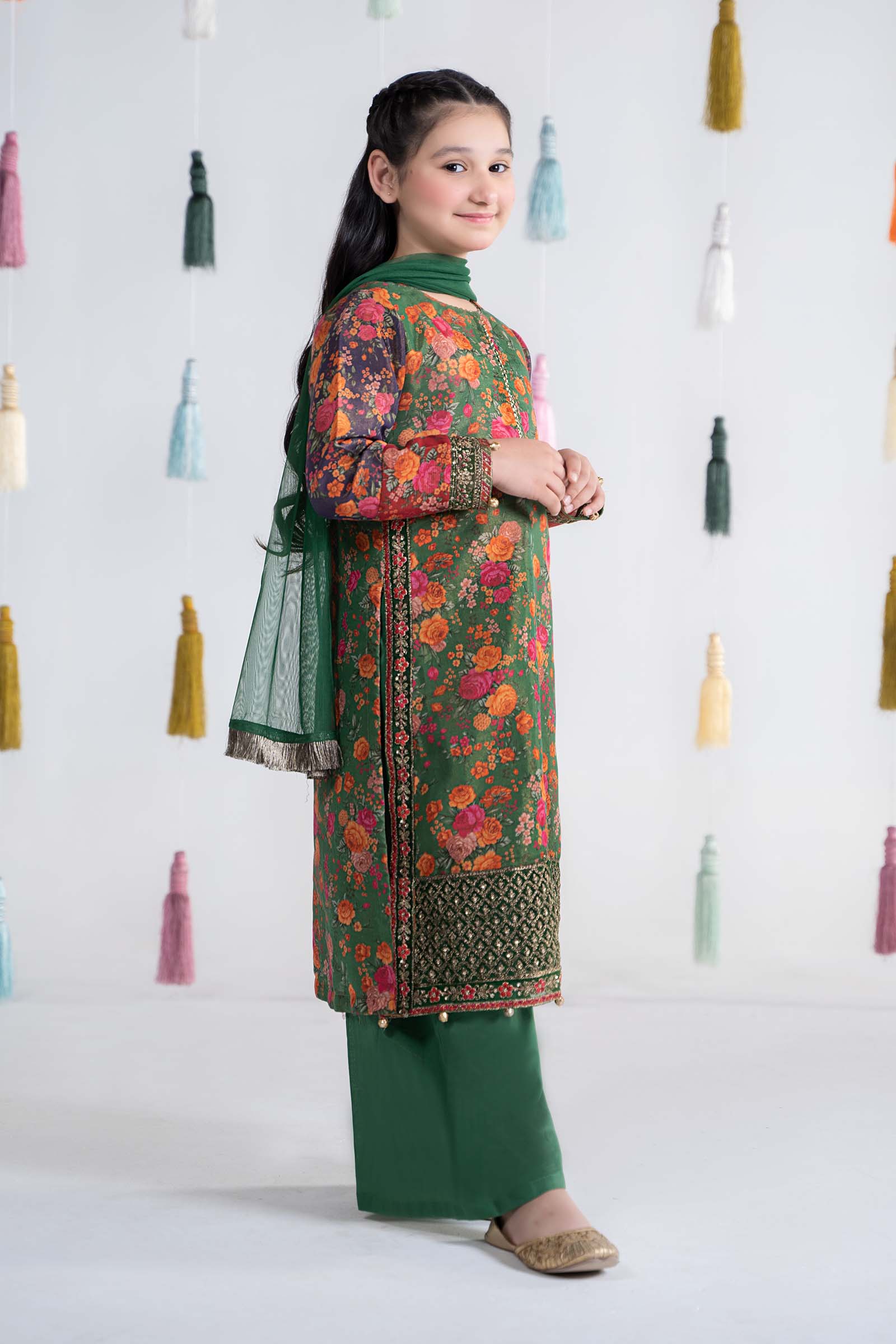Maria B | 3 Piece Printed Cotton Masoori Suit | MKD-EA24-04 - Libasekhas