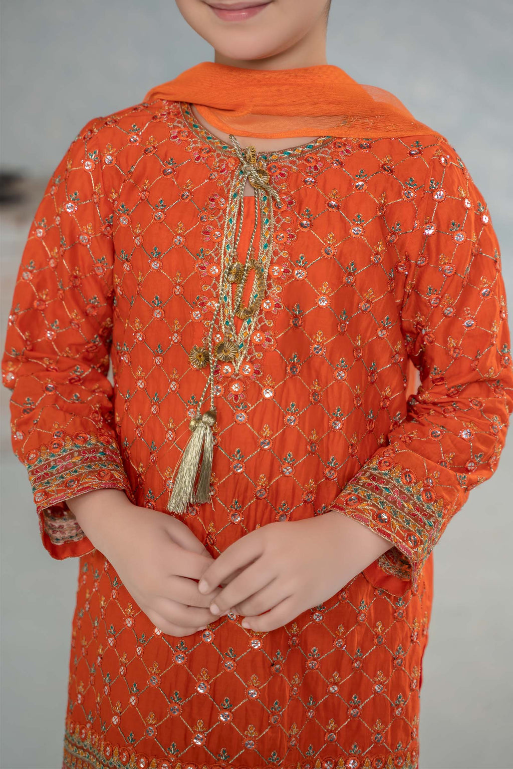 Maria B | 3 Piece Embroidered Lawn Suit | MKD-EF24-09 - Libasekhas