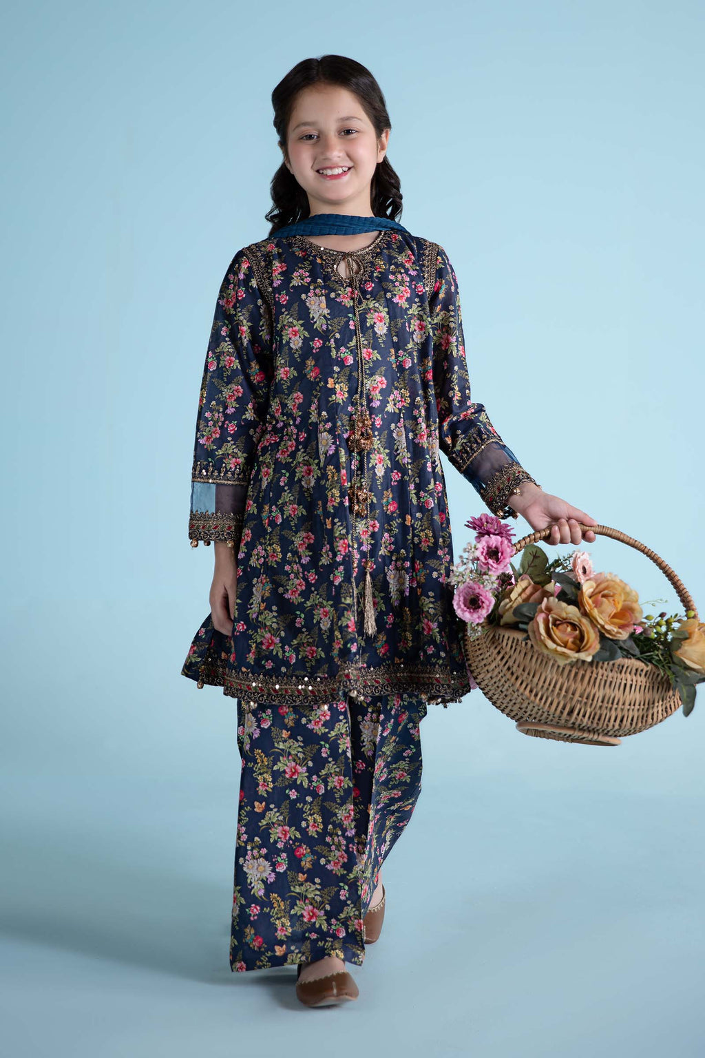 Maria B | 3 Piece Printed Lawn Suit | MKD-EA24-21 - Libasekhas