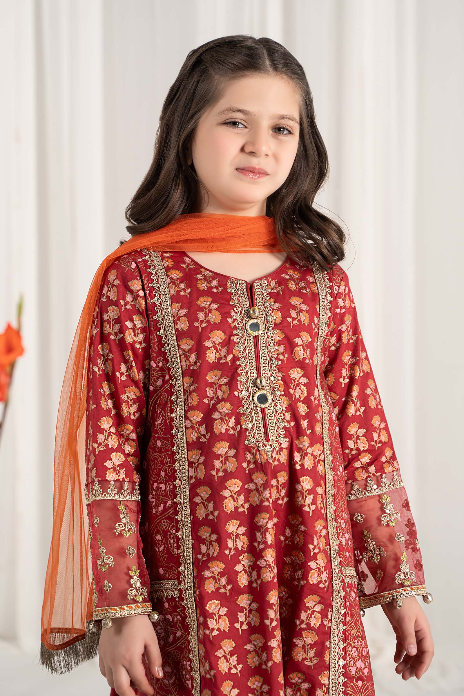 Maria B | 3 Piece Embroidered Lawn Suit | MKD-EF25-23 - Libasekhas