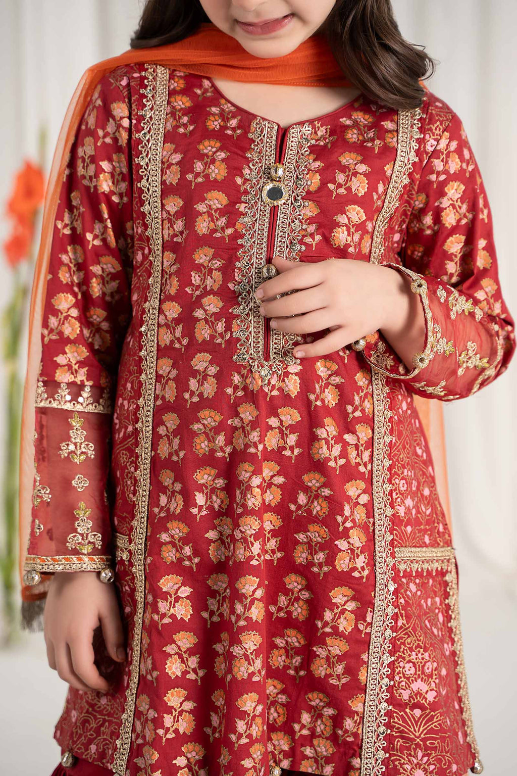 Maria B | 3 Piece Embroidered Lawn Suit | MKD-EF25-23 - Libasekhas