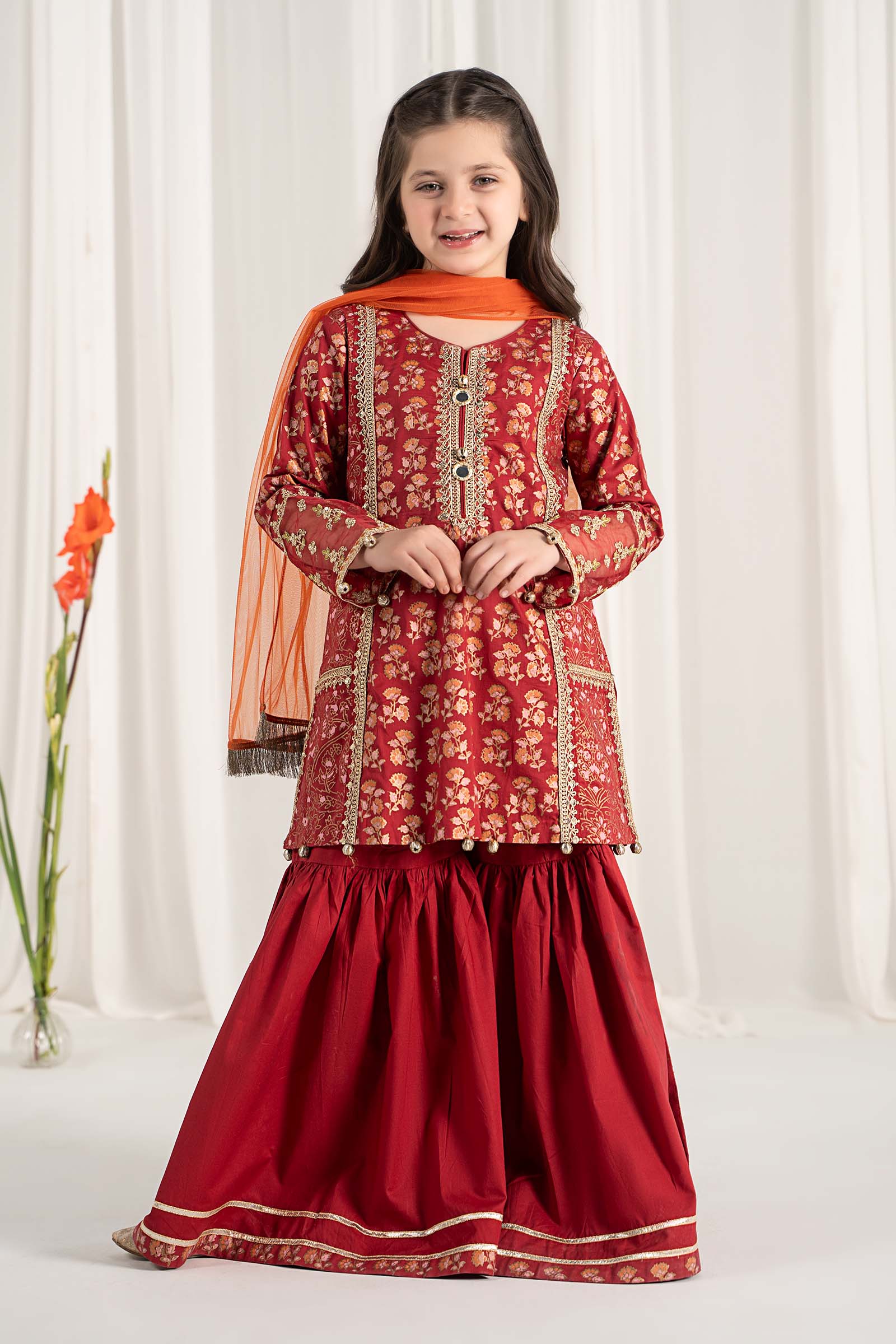 Maria B | 3 Piece Embroidered Lawn Suit | MKD-EF25-23 - Libasekhas