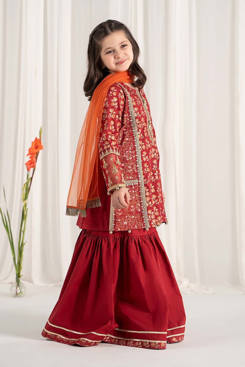 Maria B | 3 Piece Embroidered Lawn Suit | MKD-EF25-23 - Libasekhas