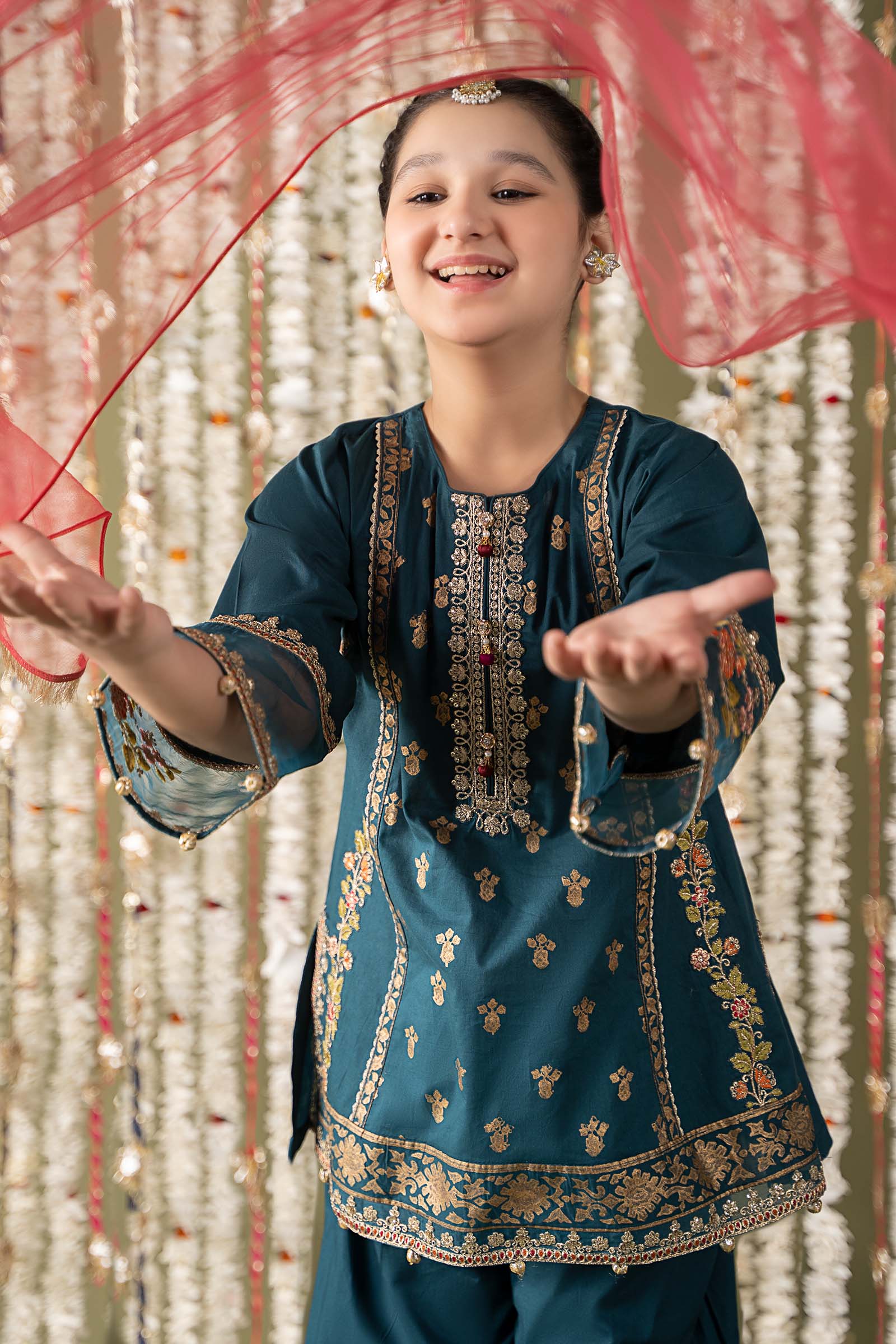 Maria B | 3 Piece Embroidered Lawn Suit | MKD-EF25-24 - Libasekhas