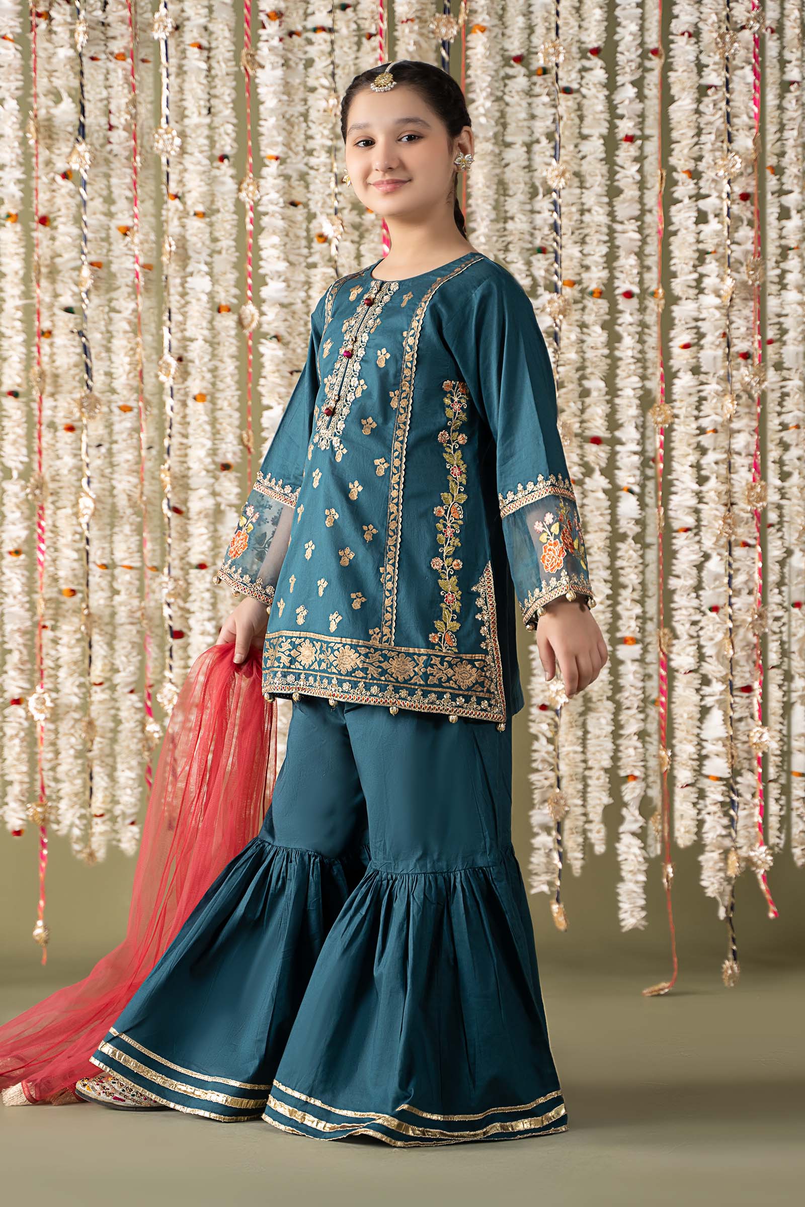 Maria B | 3 Piece Embroidered Lawn Suit | MKD-EF25-24 - Libasekhas