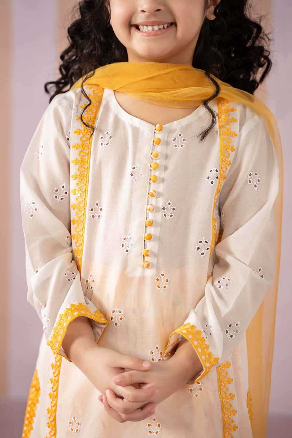 Maria B | 3 Piece Embroidered Lawn Suit | MKD-EF25-66 - Libasekhas