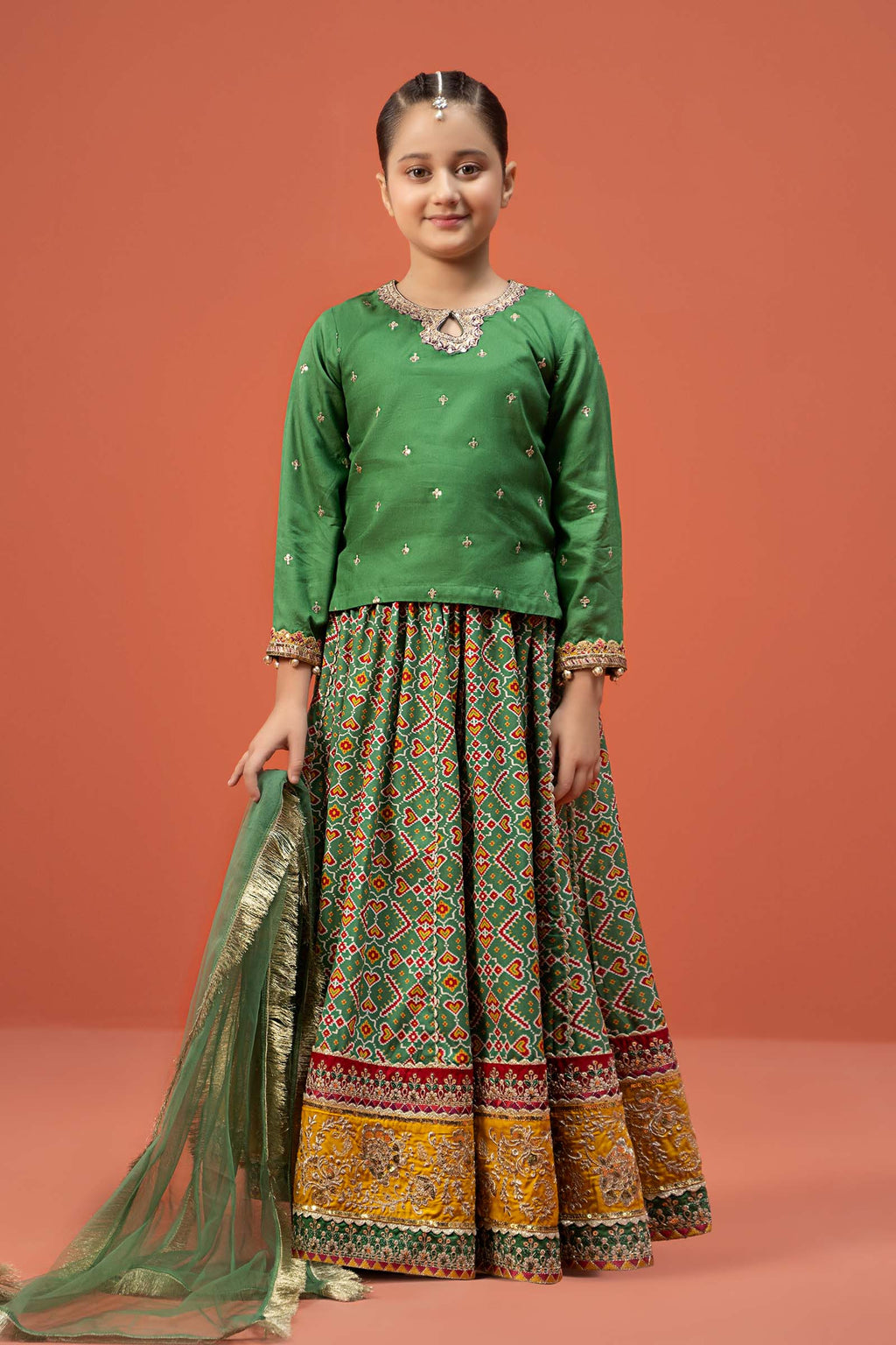 Maria B | 3 Piece Embroidered Linen Suit | MKD-W24-04 - Libasekhas