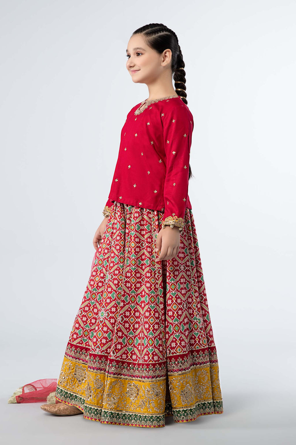 Maria B | 3 Piece Embroidered Linen Suit | MKD-W24-04 - Libasekhas