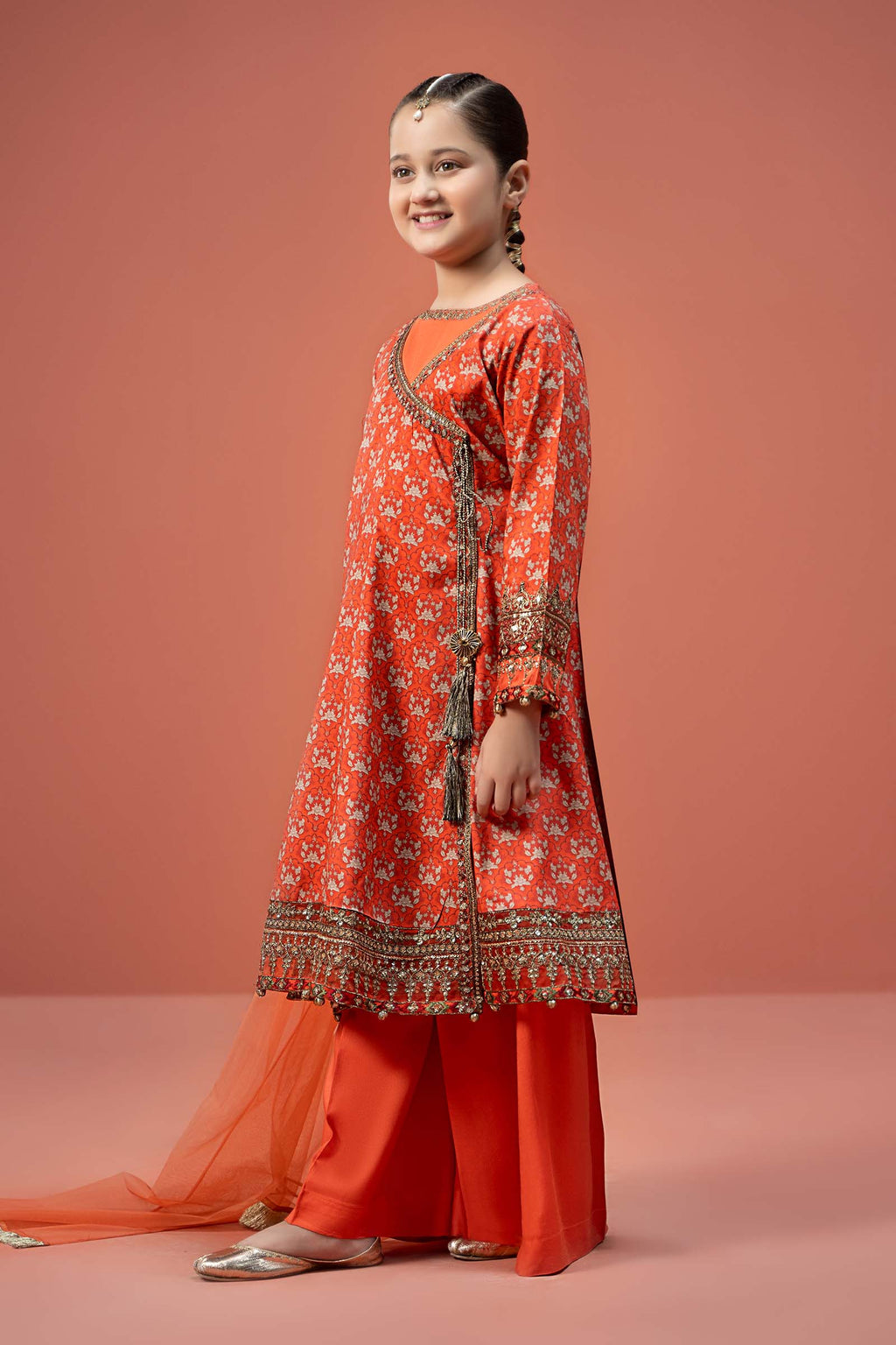 Maria B | 3 Piece Printed Linen Suit | MKD-W24-16 - Libasekhas