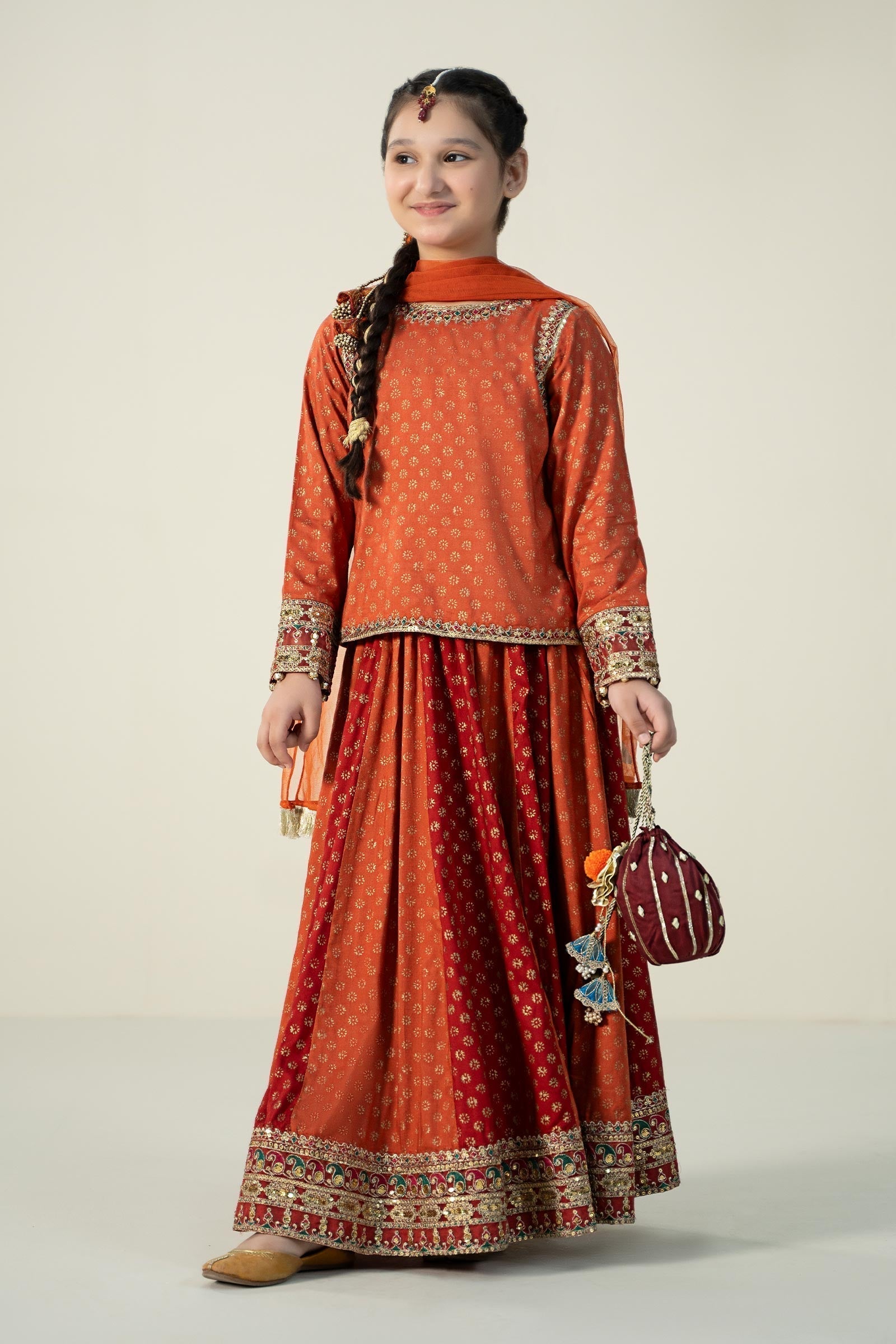 Maria B | 3 Piece Printed Linen Suit | MKD-W24-20 - Libasekhas