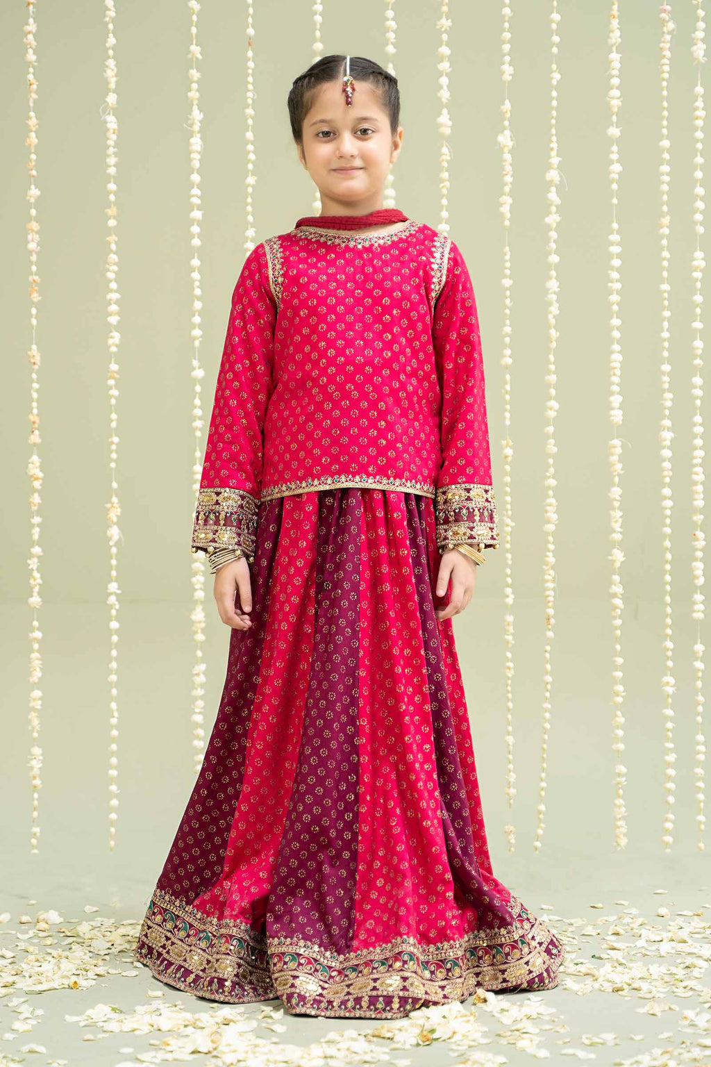 Maria B | 3 Piece Printed Linen Suit | MKD-W24-20 - Libasekhas