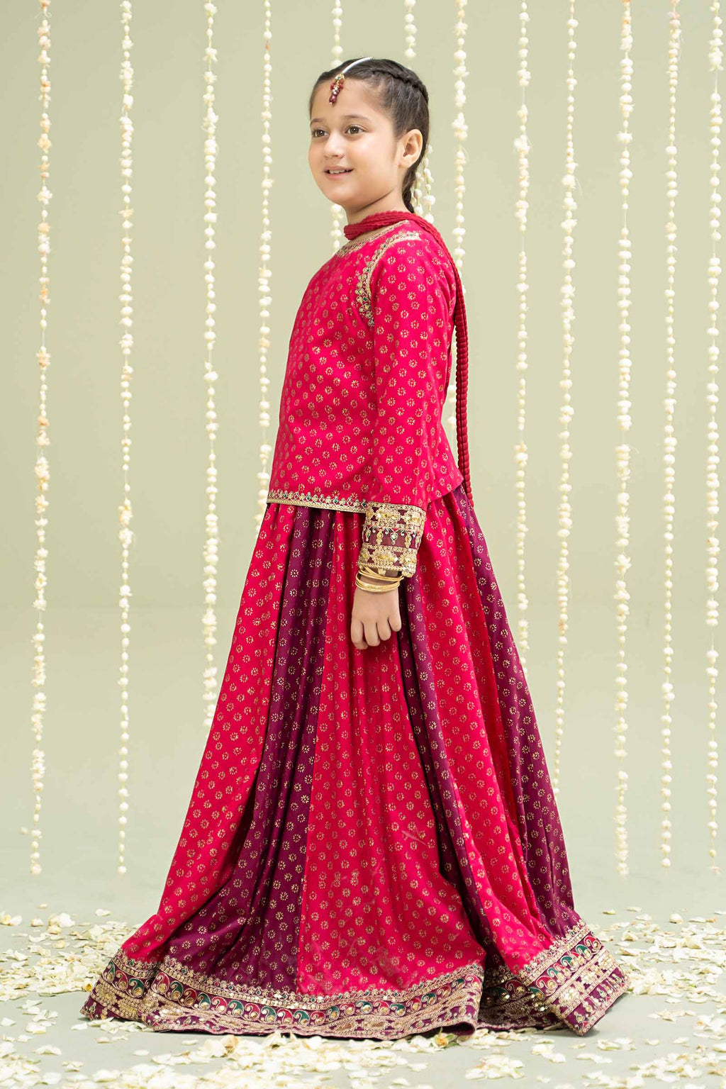 Maria B | 3 Piece Printed Linen Suit | MKD-W24-20 - Libasekhas