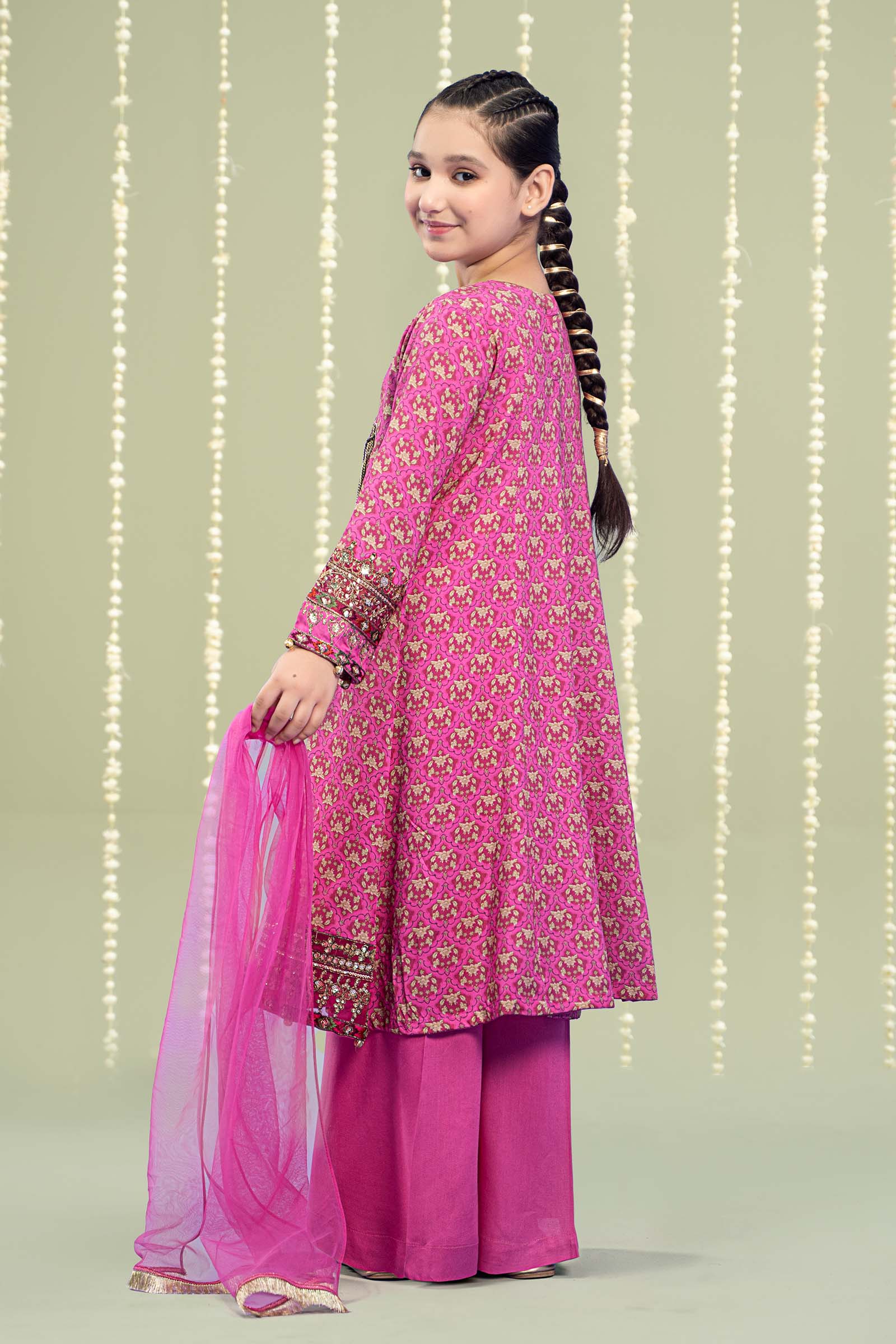 Maria B | 3 Piece Printed Linen Suit | MKD-W24-16 - Libasekhas