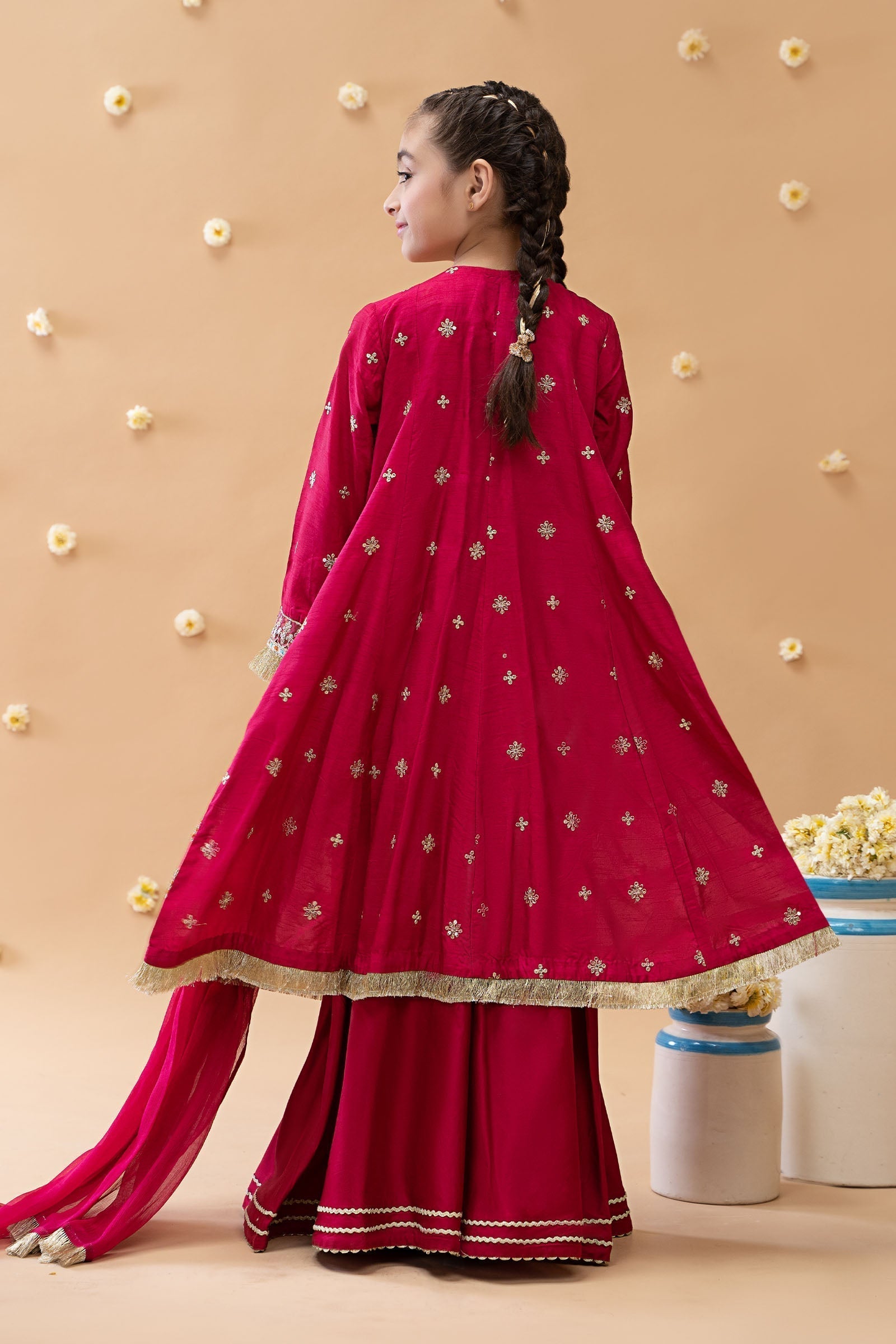 Maria B | 3 Piece Embroidered Suit | MKS-EA23-01R1 - Libasekhas