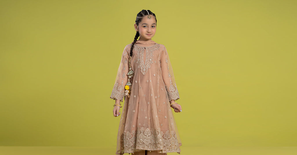 Maria B | 3 Piece Embroidered Organza Suit | MKS-EF24-05 - Libasekhas