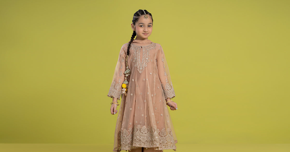 Maria B | 3 Piece Embroidered Organza Suit | MKS-EF24-05 - Libasekhas
