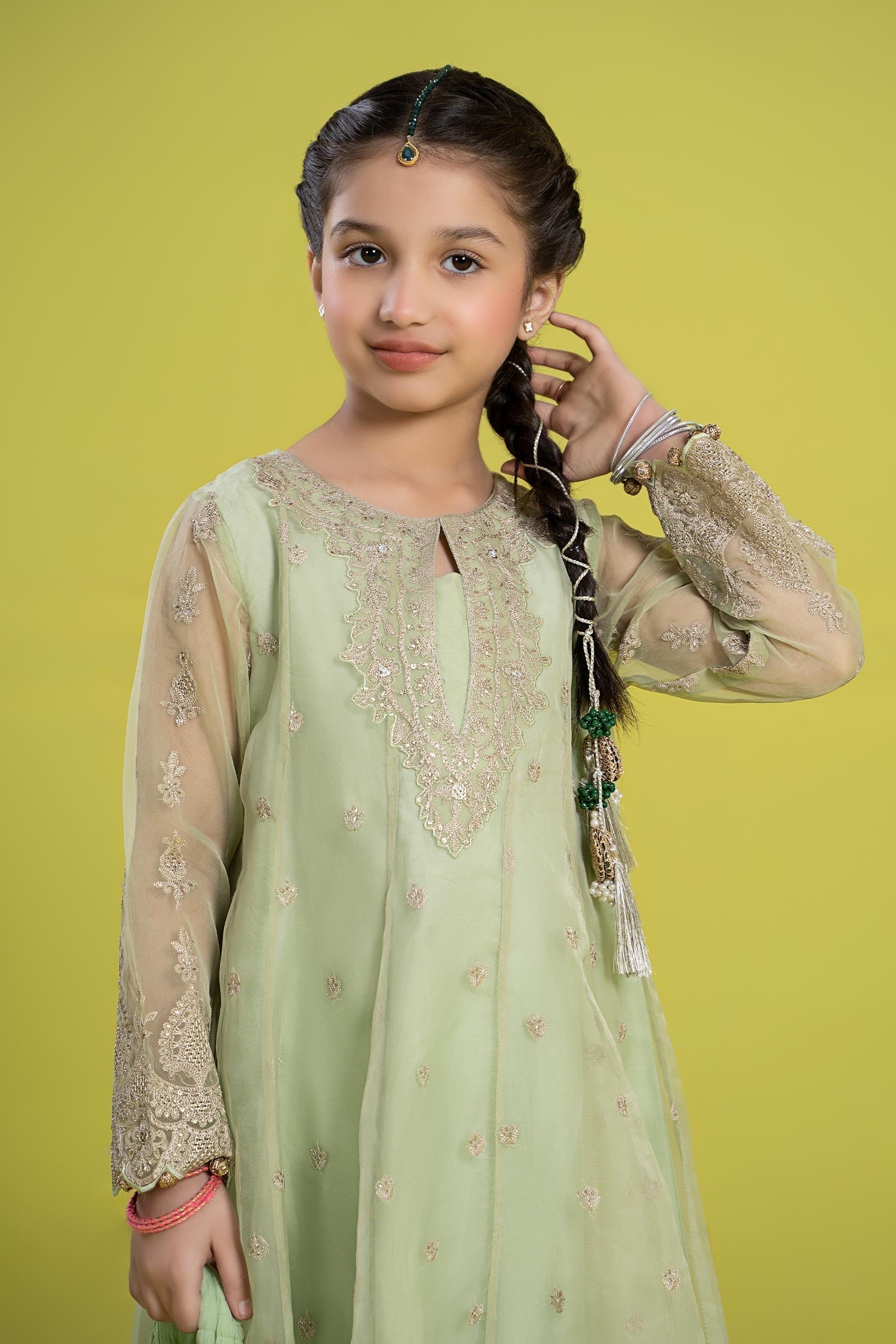 Maria B | 3 Piece Embroidered Organza Suit | MKS-EF24-05 - Libasekhas