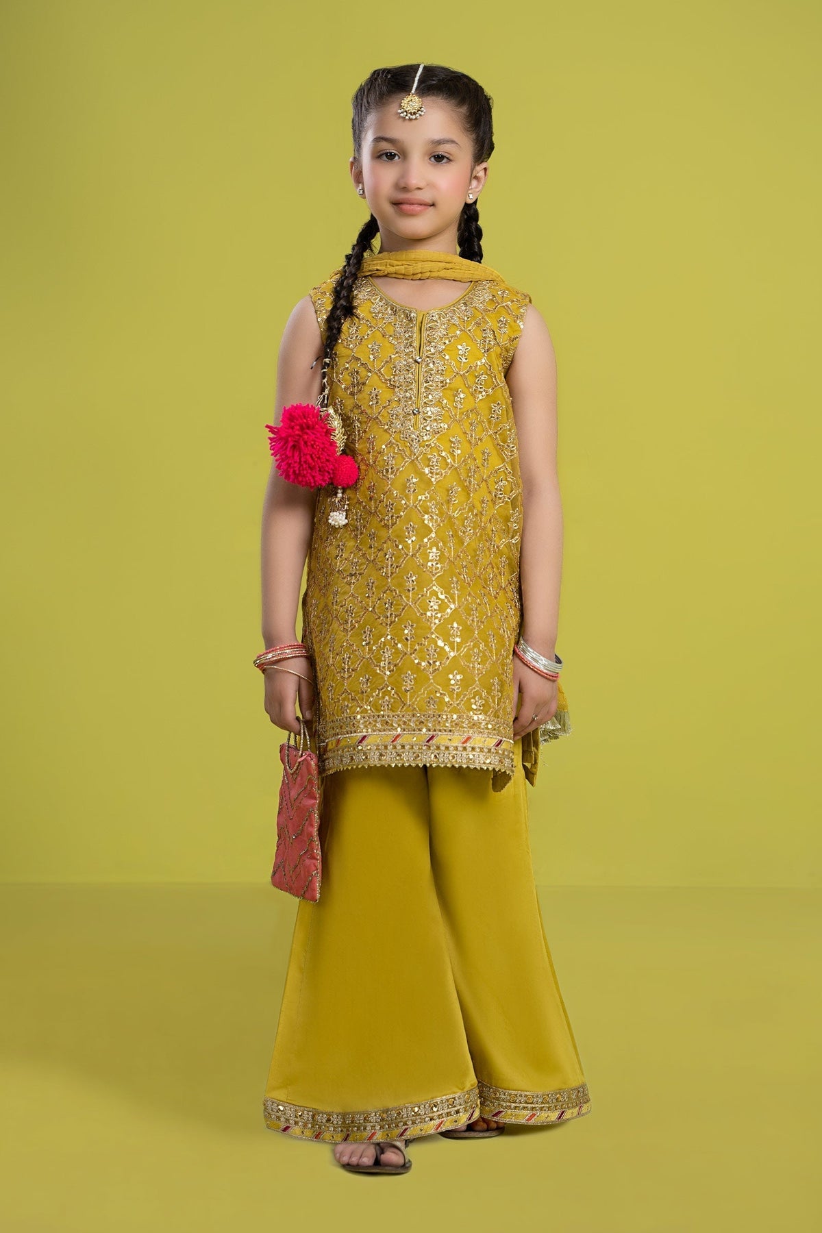 Maria B | 3 Piece Embroidered Organza Suit | MKS-EF24-14 - Libasekhas