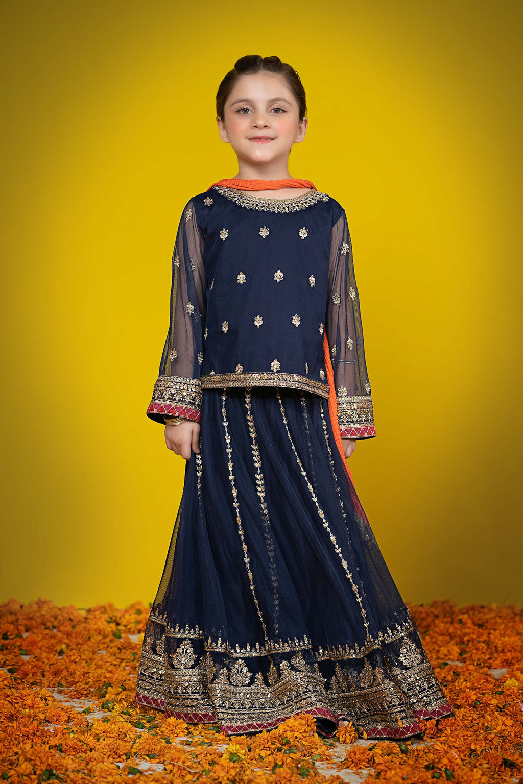 Maria B | Suit Navy Blue MKS-W23-35 - Libasekhas