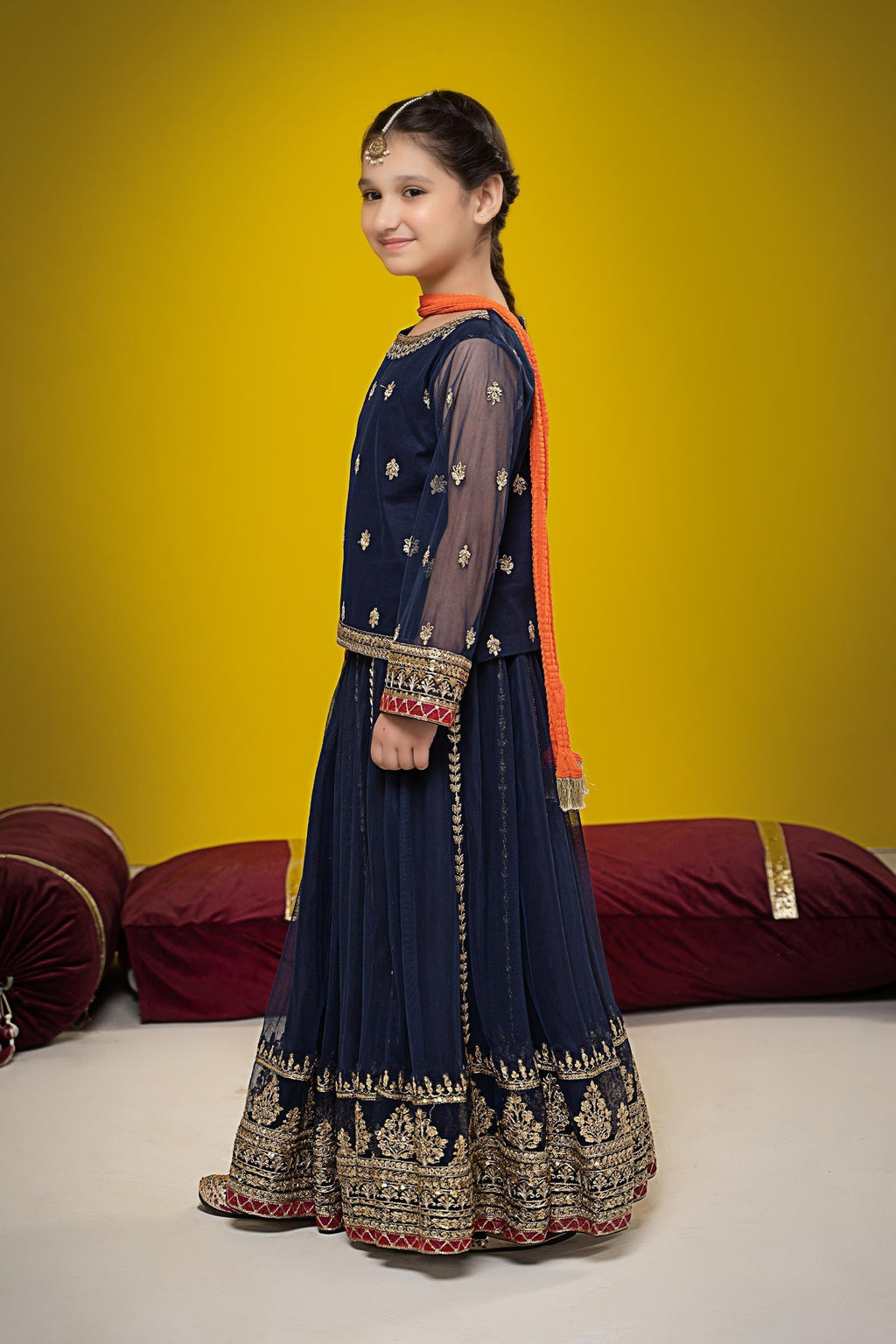 Maria B | Suit Navy Blue MKS-W23-35 - Libasekhas