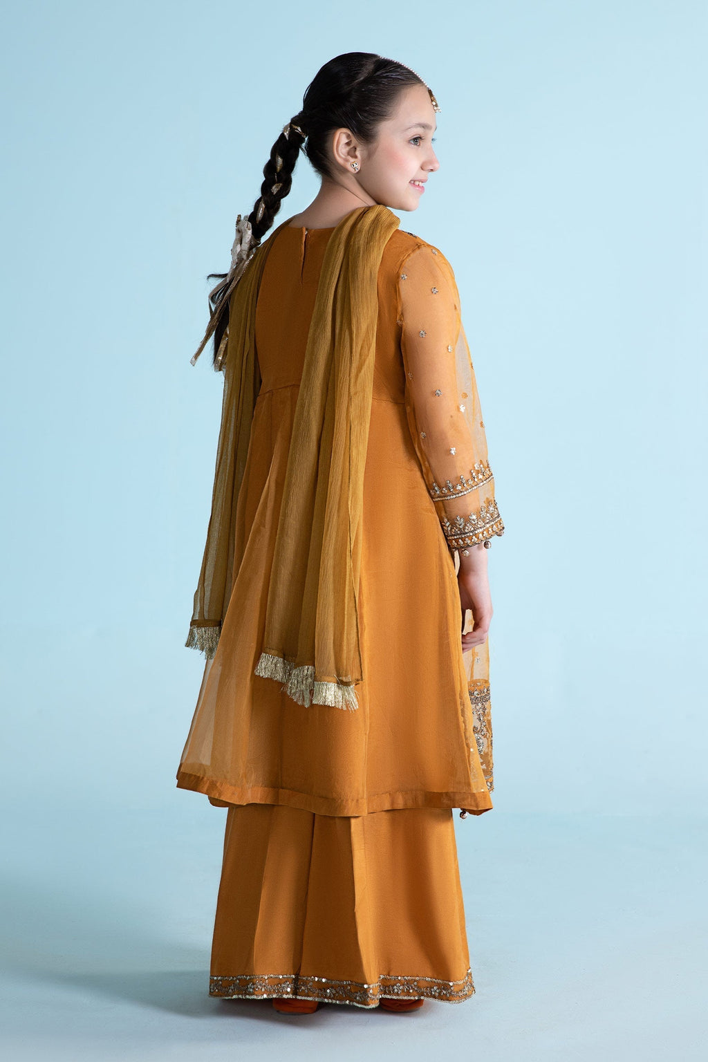 Maria B | 3 Piece Embroidered Organza Suit | MKS-EA24-28 - Libasekhas