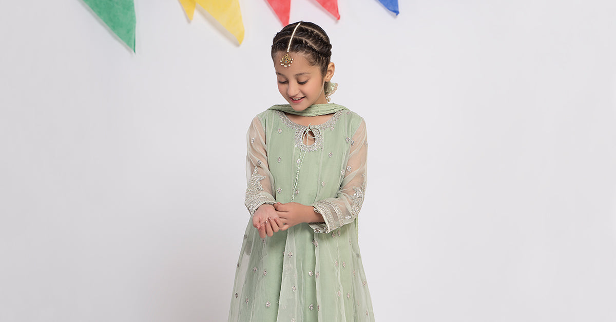 Maria B | 3 Piece Embroidered Organza Suit | MKS-EF24-15 - Libasekhas