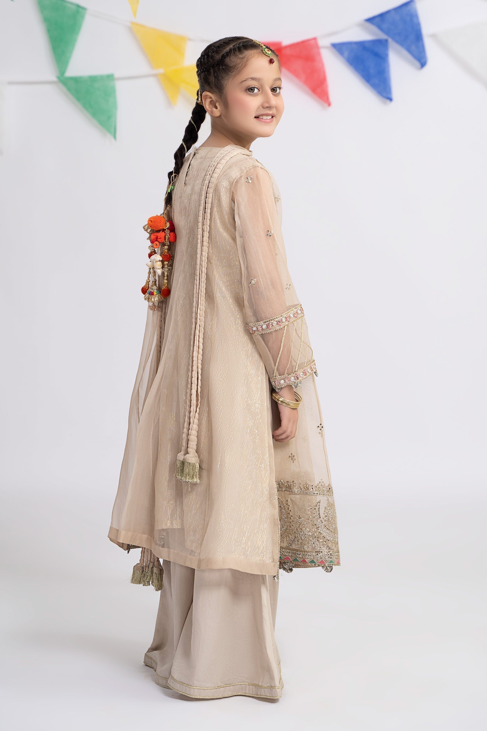 Maria B | 3 Piece Embroidered Organza Suit | MKS-EF24-26 - Libasekhas