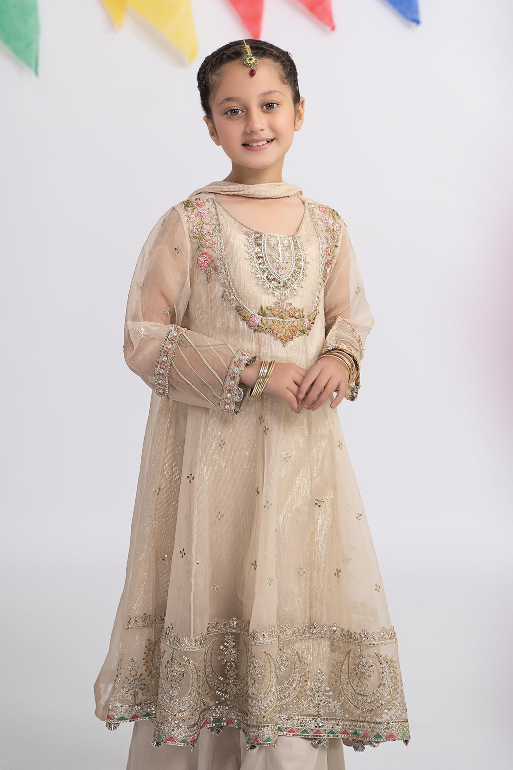 Maria B | 3 Piece Embroidered Organza Suit | MKS-EF24-26 - Libasekhas