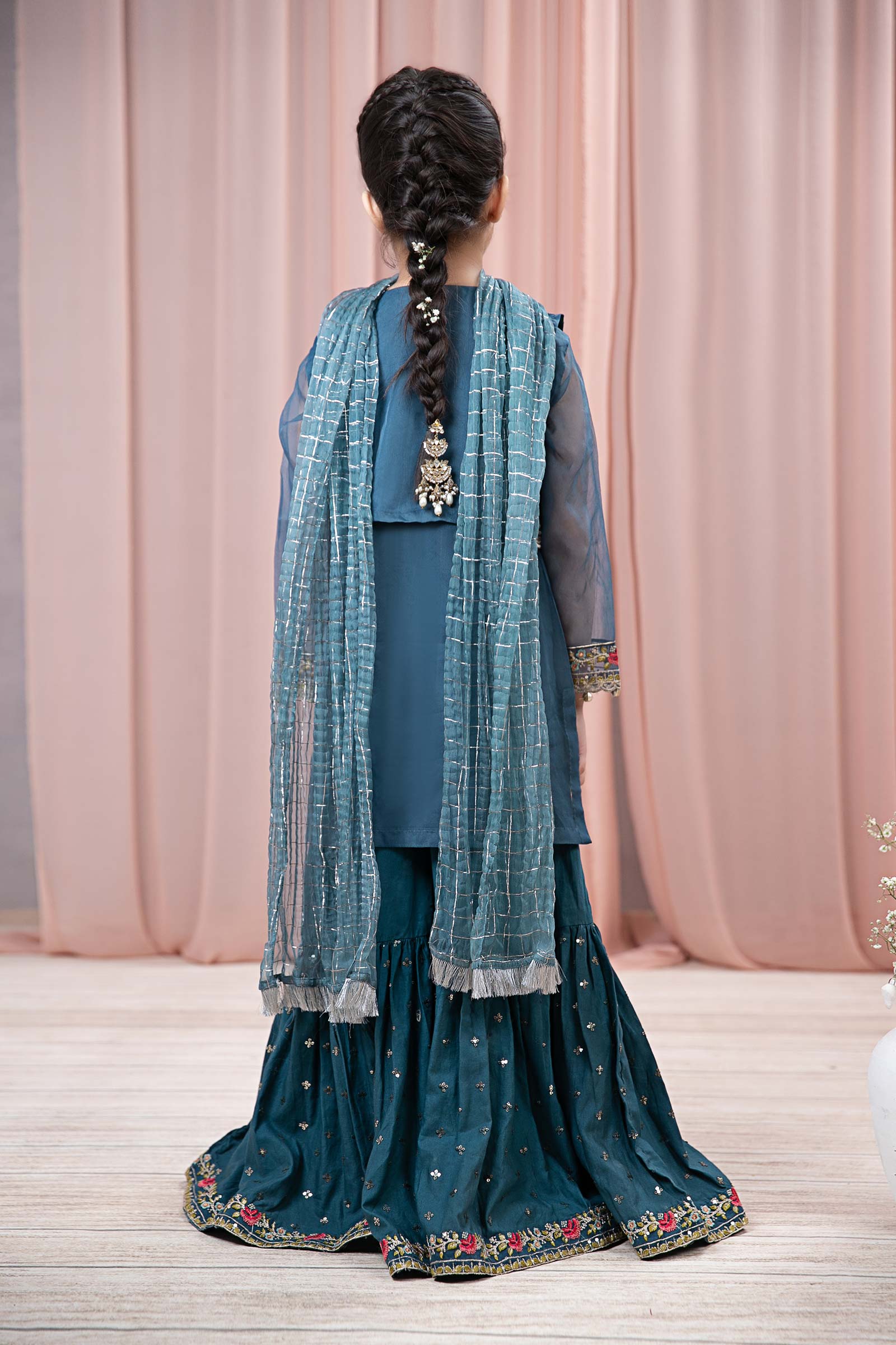 Maria B | 3 Piece Embroidered Organza Suit | MKS-EF24-29 - Libasekhas