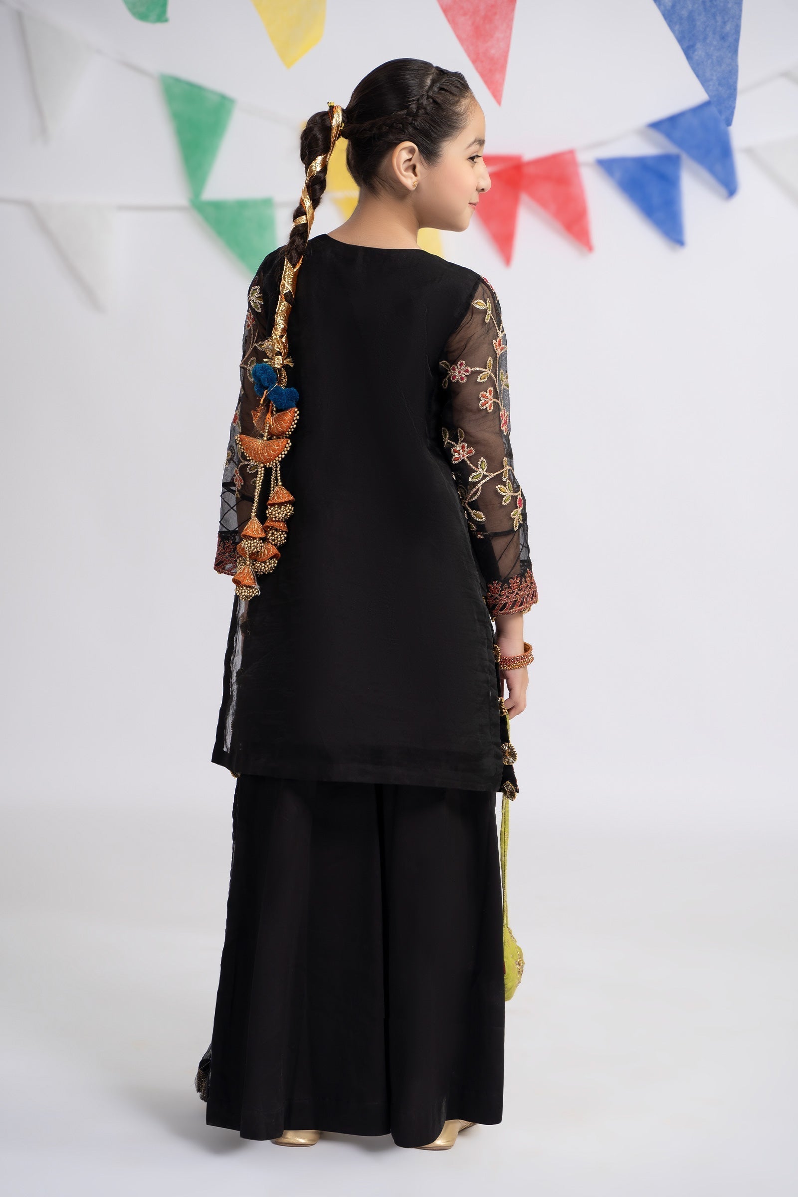 Maria B | 3 Piece Embroidered Organza Suit | MKS-EF24-30 - Libasekhas