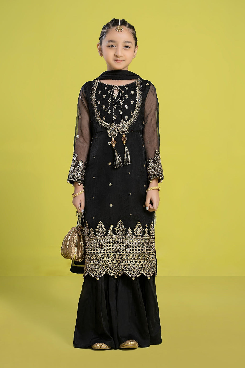 Maria B | 3 Piece Embroidered Organza Suit | MKS-EF24-37 - Libasekhas