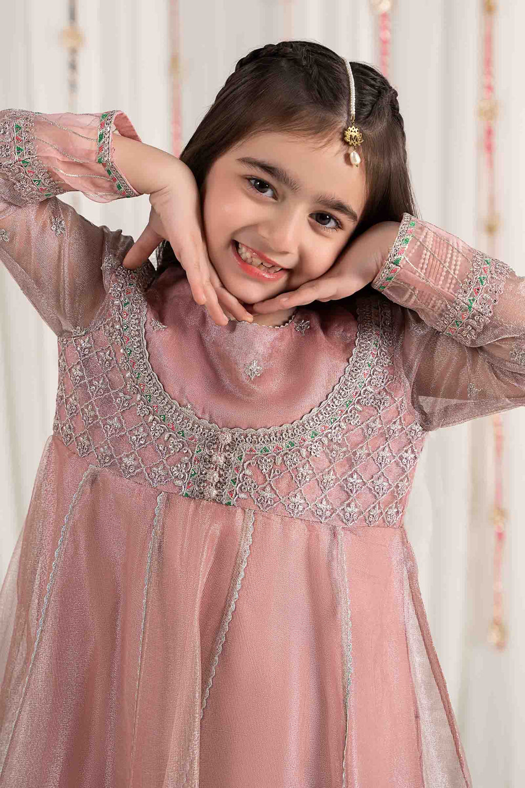 Maria B | 3 Piece Embroidered Zari Net Suit | MKS-EF25-01 - Libasekhas