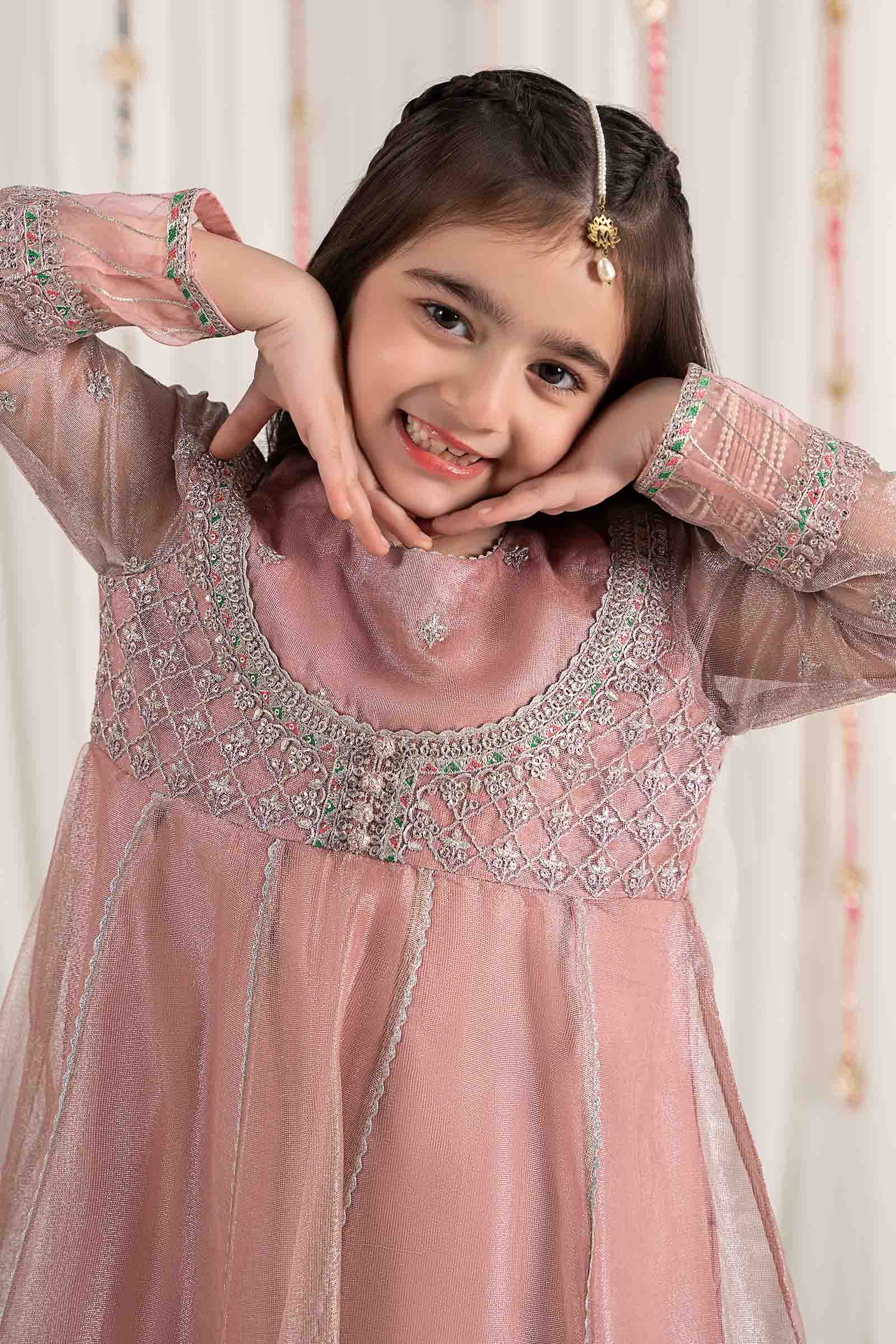 Maria B | 3 Piece Embroidered Zari Net Suit | MKS-EF25-01 - Libasekhas