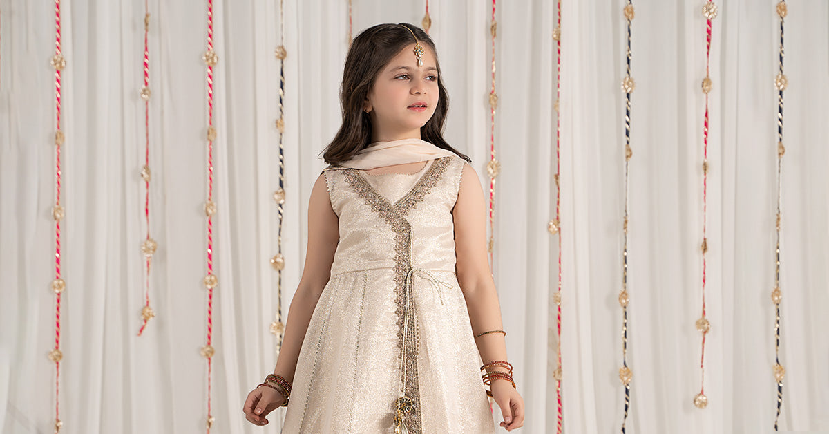Maria B | 3 Piece Embroidered Cotton Staple Zari Suit | MKS-EF25-04 - Libasekhas