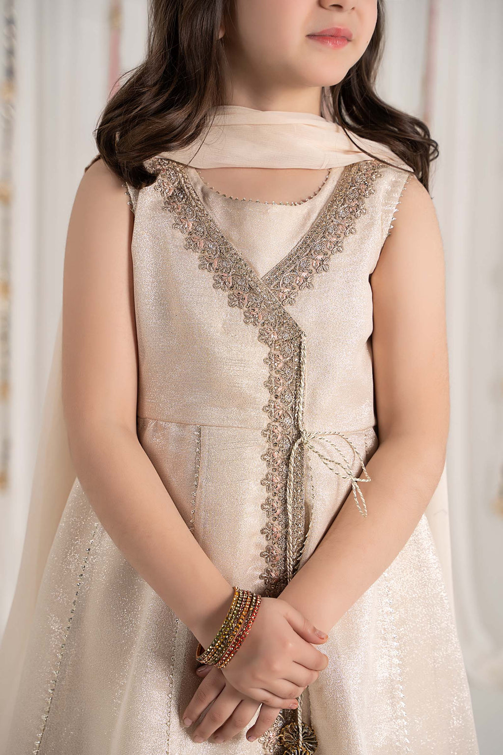 Maria B | 3 Piece Embroidered Cotton Staple Zari Suit | MKS-EF25-04 - Libasekhas