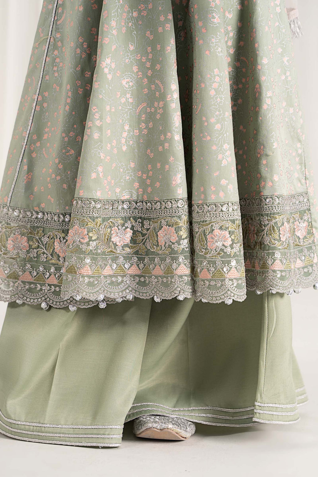 Maria B | 3 Piece Embroidered Cotton Satin Suit | MKS-EF25-08 - Libasekhas