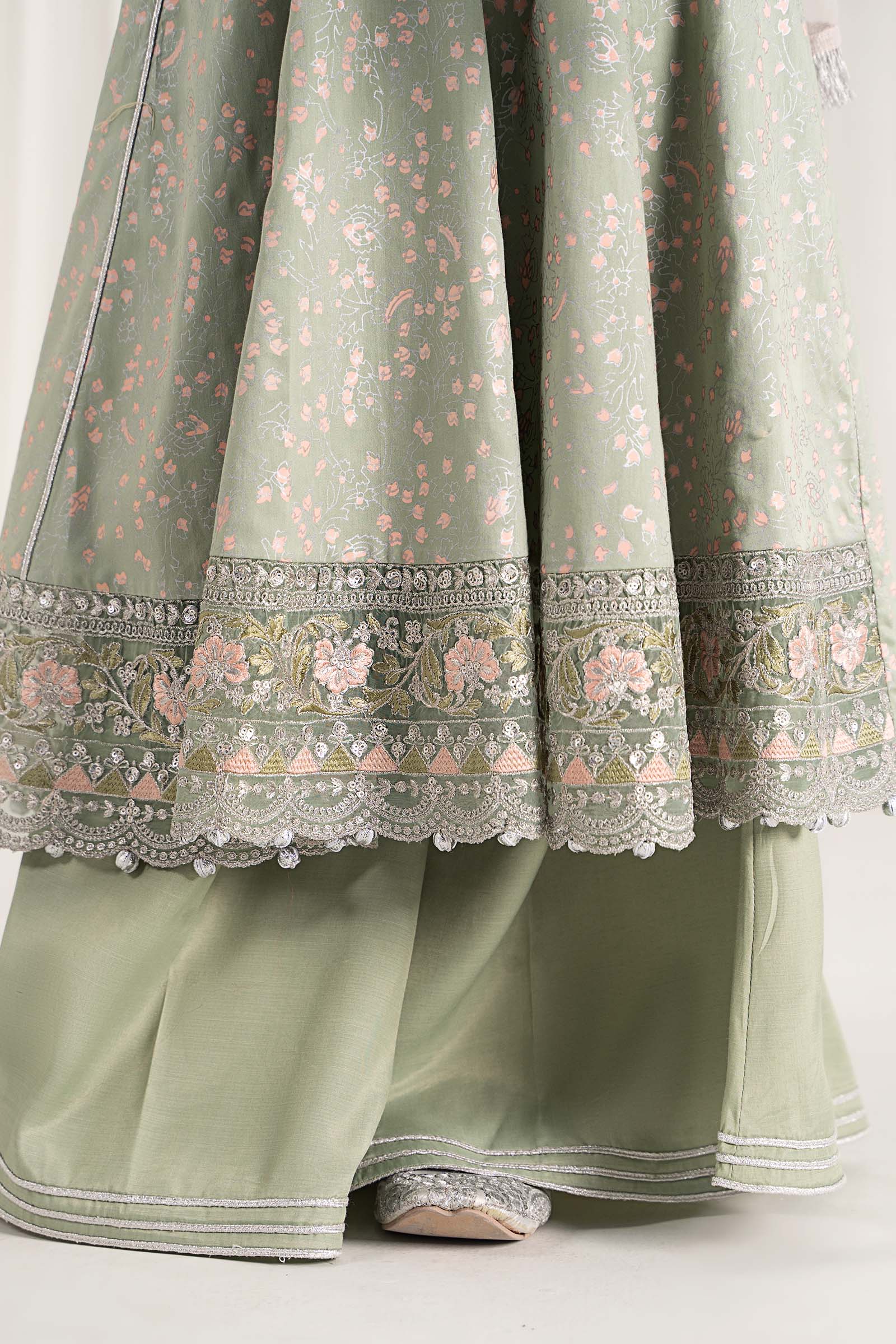 Maria B | 3 Piece Embroidered Cotton Satin Suit | MKS-EF25-08 - Libasekhas