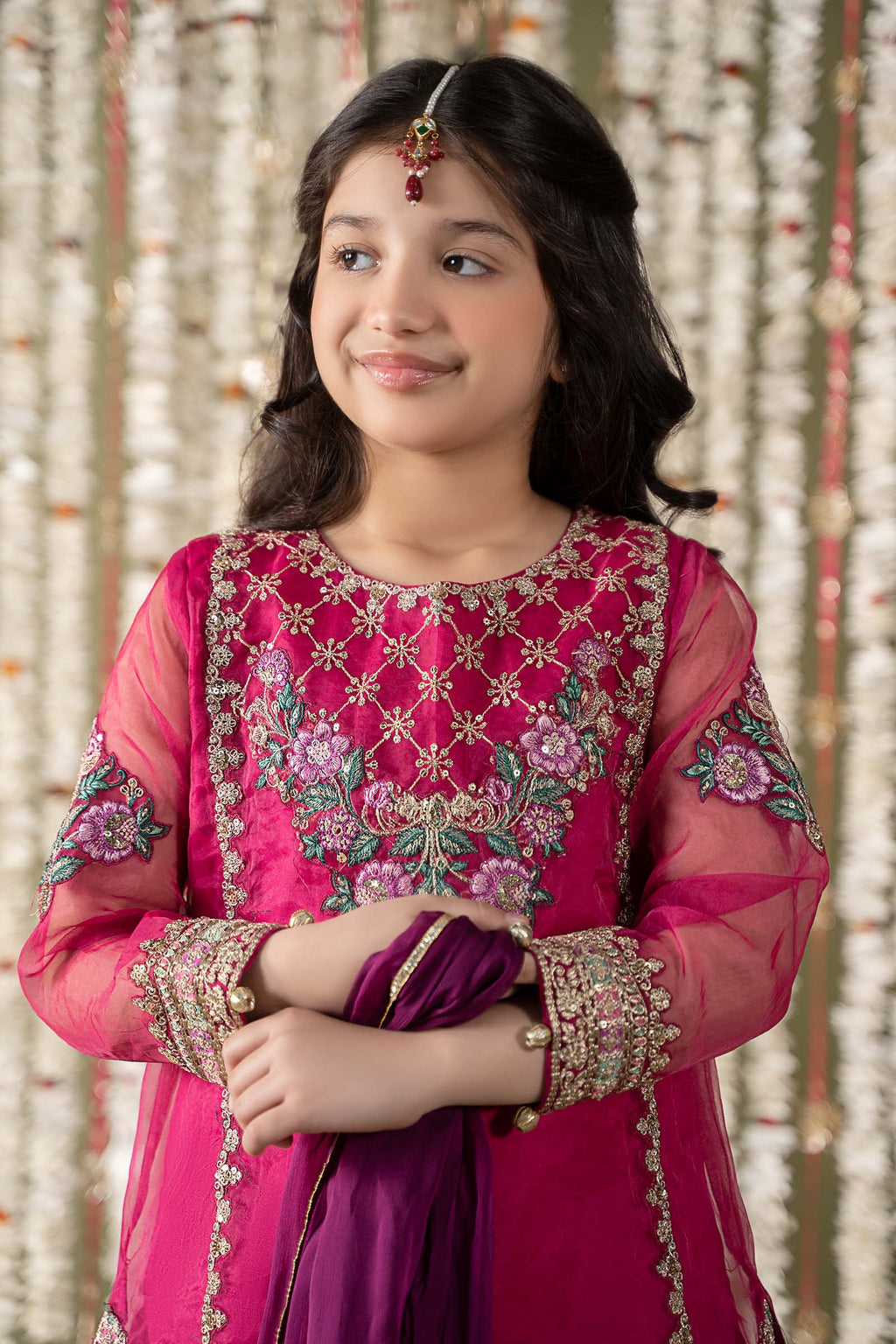 Maria B | 3 Piece Embroidered Organza Suit | MKS-EF25-16 - Libasekhas
