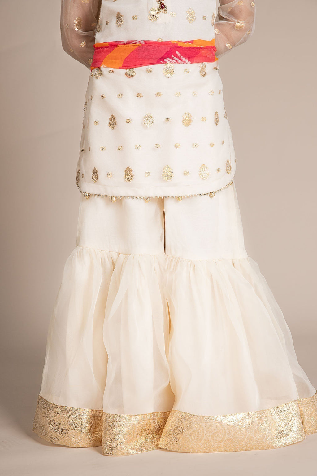 Maria B | 3 Piece Embroidered Organza Lurex Suit | MKS-EF25-20 - Libasekhas