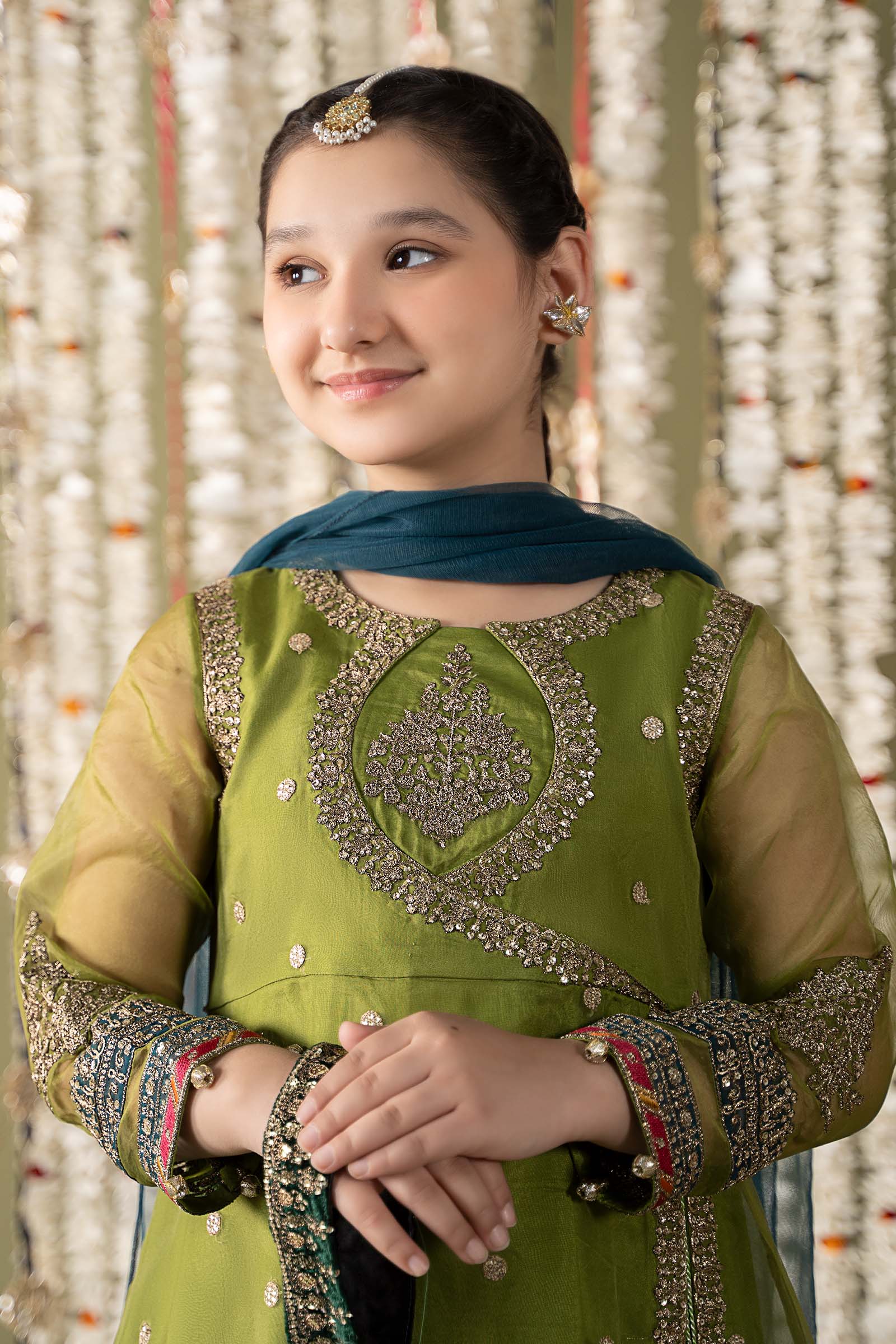 Maria B | 3 Piece Embroidered Organza Suit | MKS-EF25-21 - Libasekhas