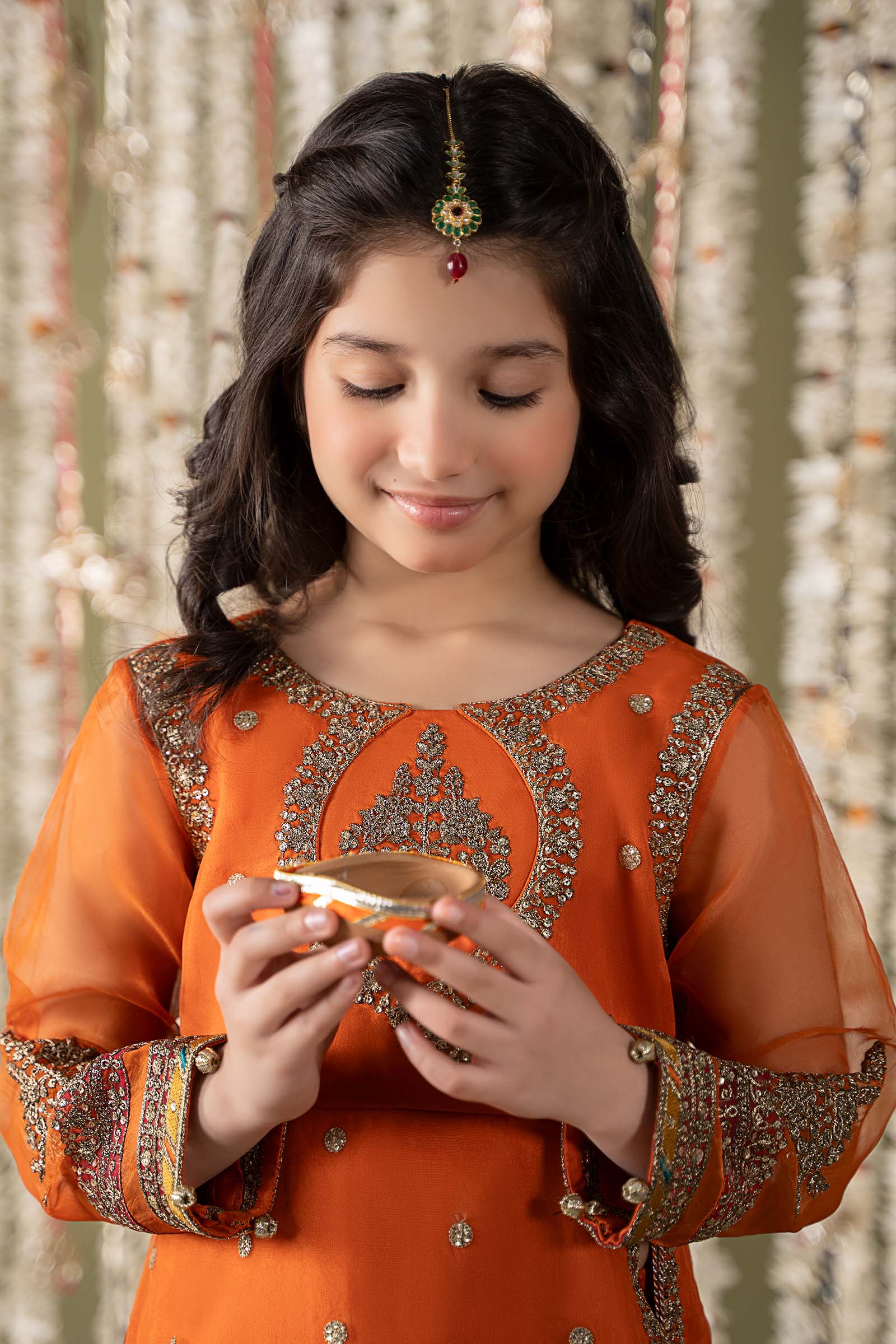 Maria B | 3 Piece Embroidered Organza Suit | MKS-EF25-21 - Libasekhas