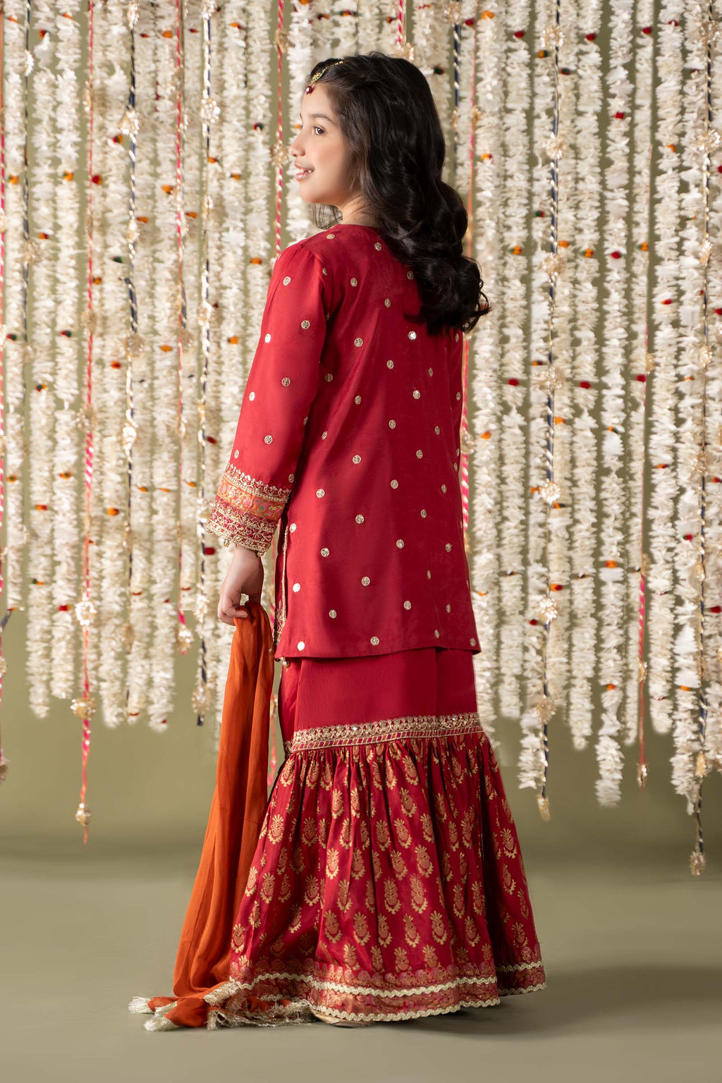 Maria B | 3 Piece Embroidered Raw Silk Suit | MKS-EF25-25 - Libasekhas