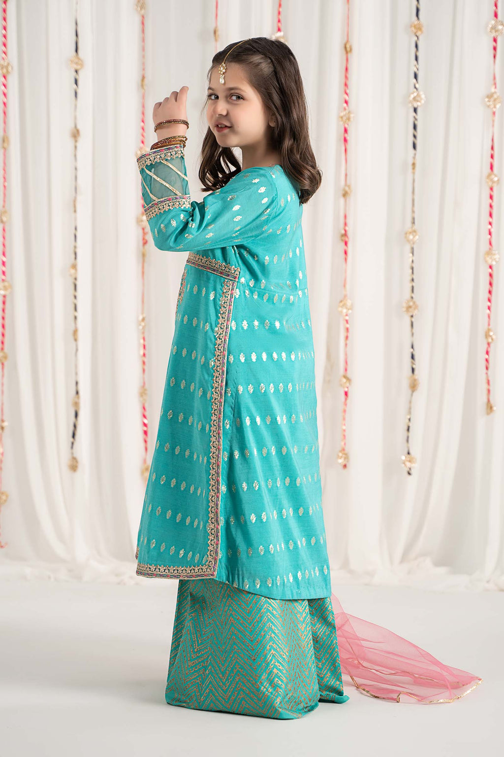 Maria B | 3 Piece Embroidered Raw Silk Suit | MKS-EF25-30 - Libasekhas