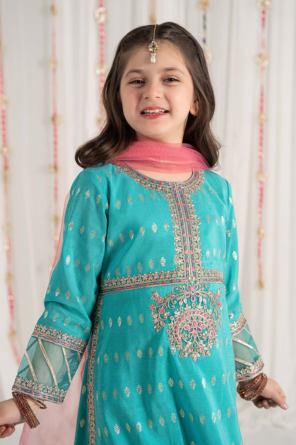 Maria B | 3 Piece Embroidered Raw Silk Suit | MKS-EF25-30 - Libasekhas