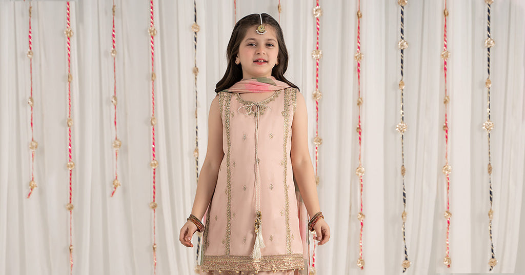 Maria B | 3 Piece Embroidered Cotton Satin Suit | MKS-EF25-35 - Libasekhas