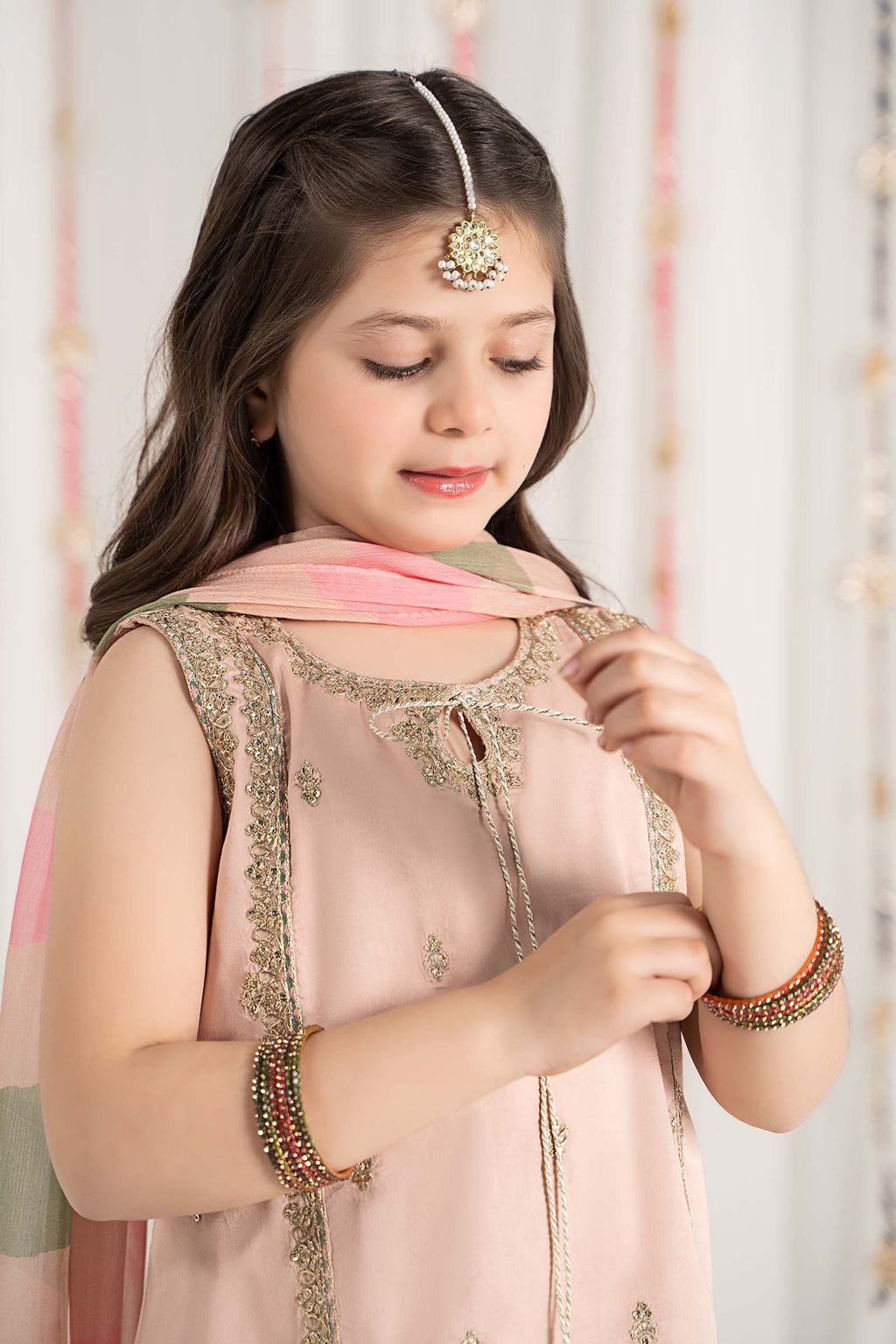 Maria B | 3 Piece Embroidered Cotton Satin Suit | MKS-EF25-35 - Libasekhas