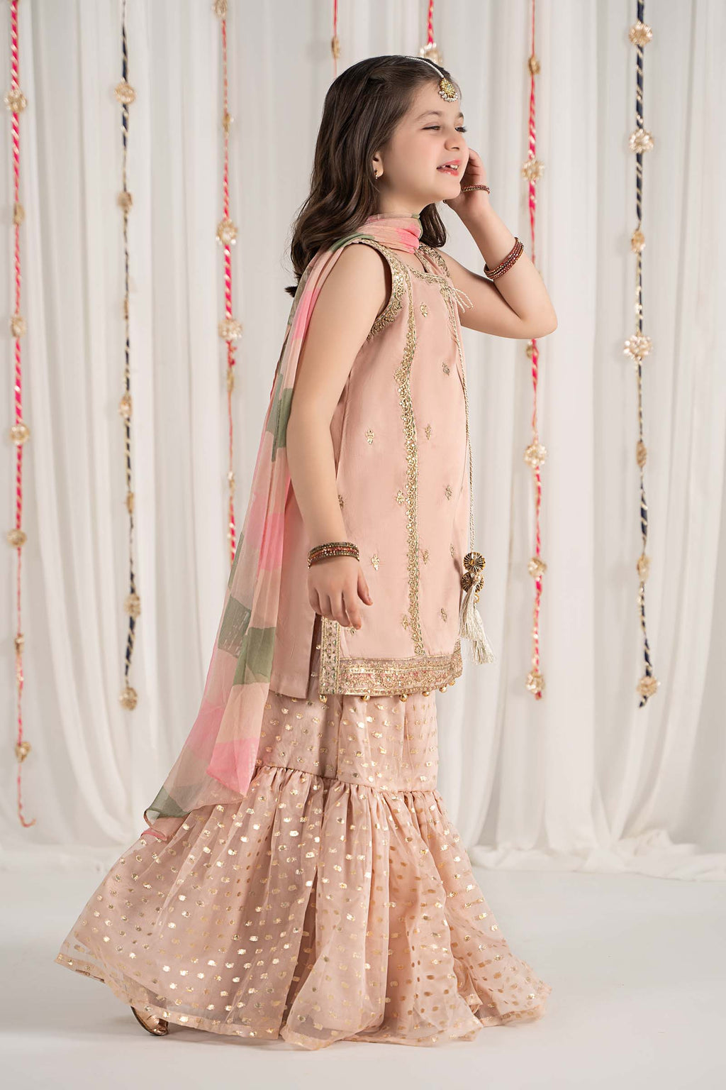 Maria B | 3 Piece Embroidered Cotton Satin Suit | MKS-EF25-35 - Libasekhas