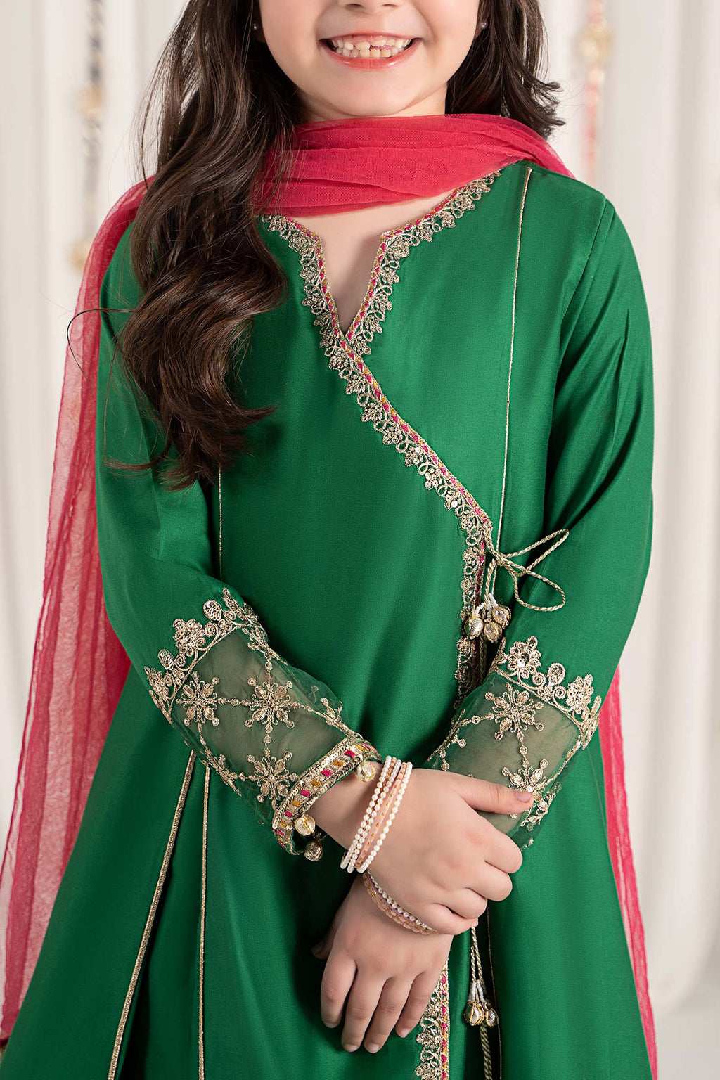 Maria B | 3 Piece Embroidered Cotton Satin Suit | MKS-EF25-41 - Libasekhas