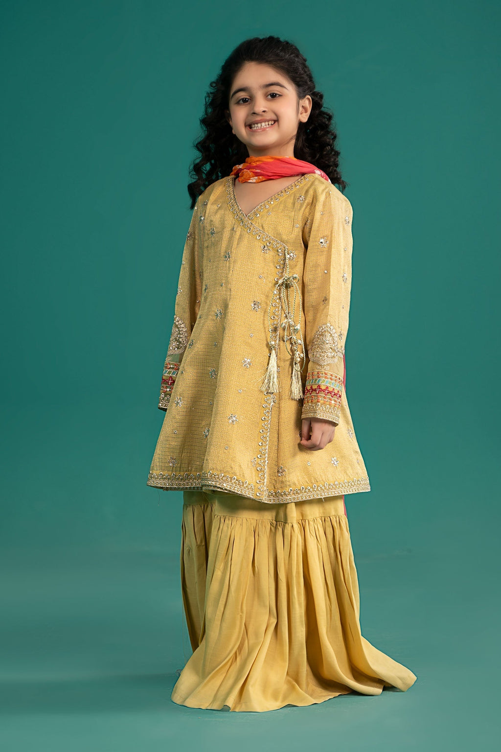 Maria B | 3 Piece Embroidered Cotton Zari Net Suit | MKS-EF25-46 - Libasekhas